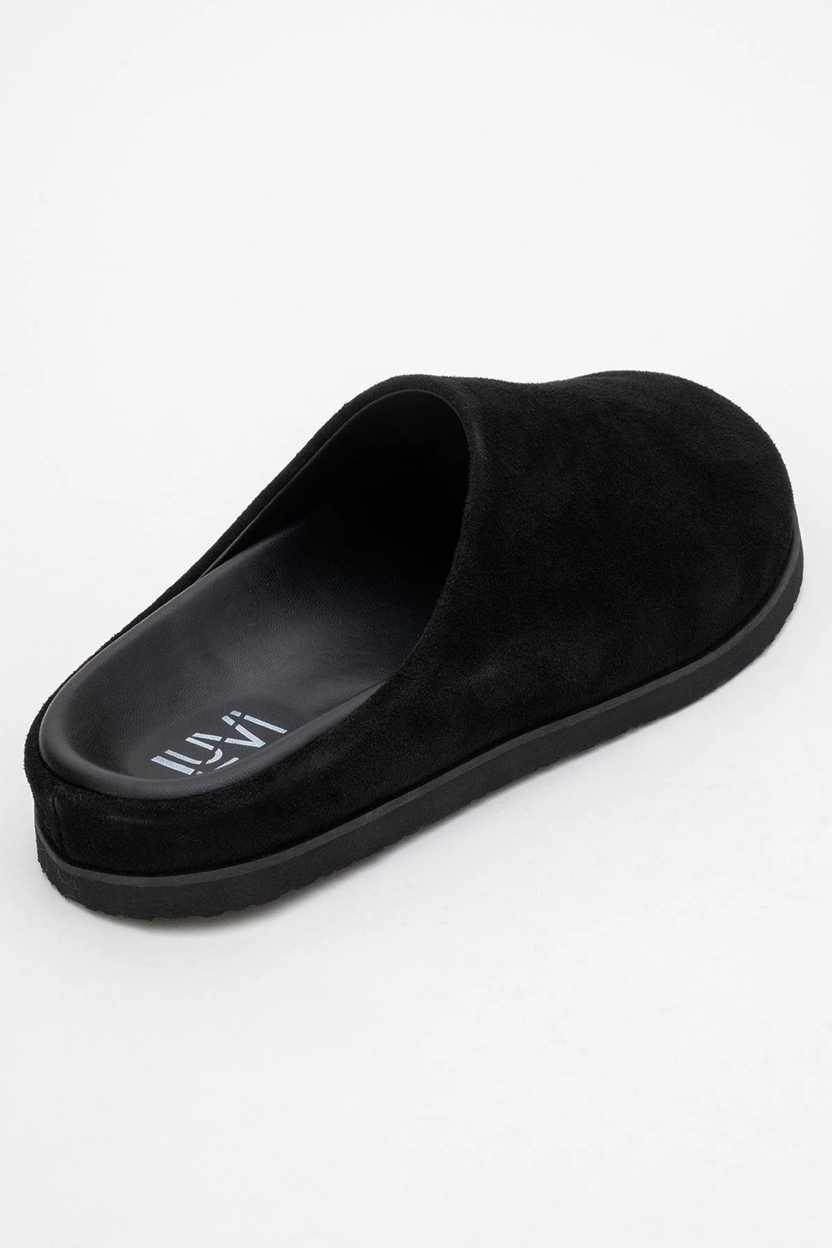 Space - Black Suede Leather Slide Sandal (Women) - Image 5