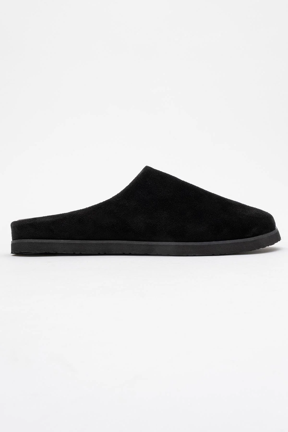 Space - Black Suede Leather Slide Sandal (Women) - Image 6