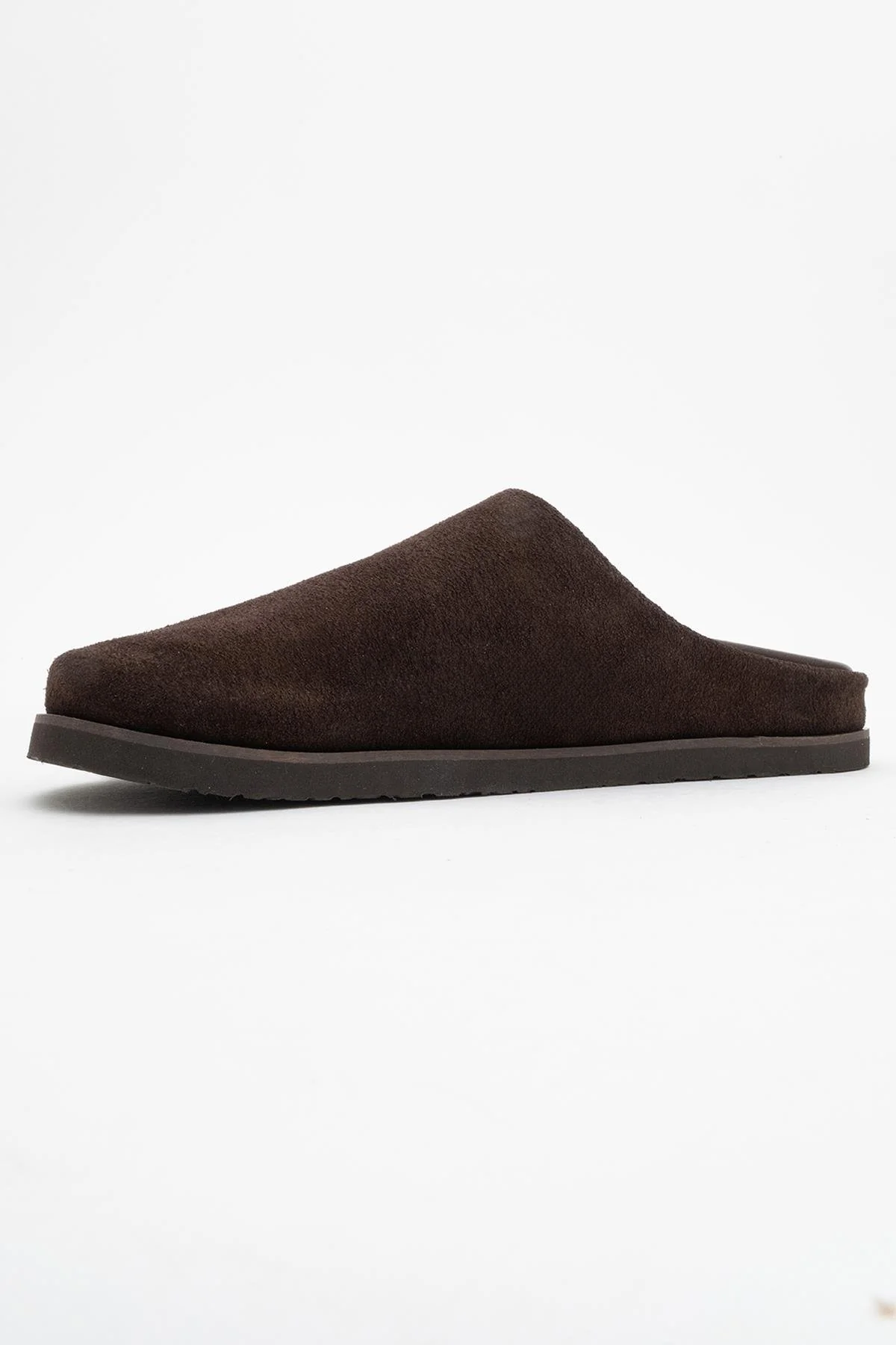 Space - Brown Suede Leather Slide Sandal (Women) - Image 4