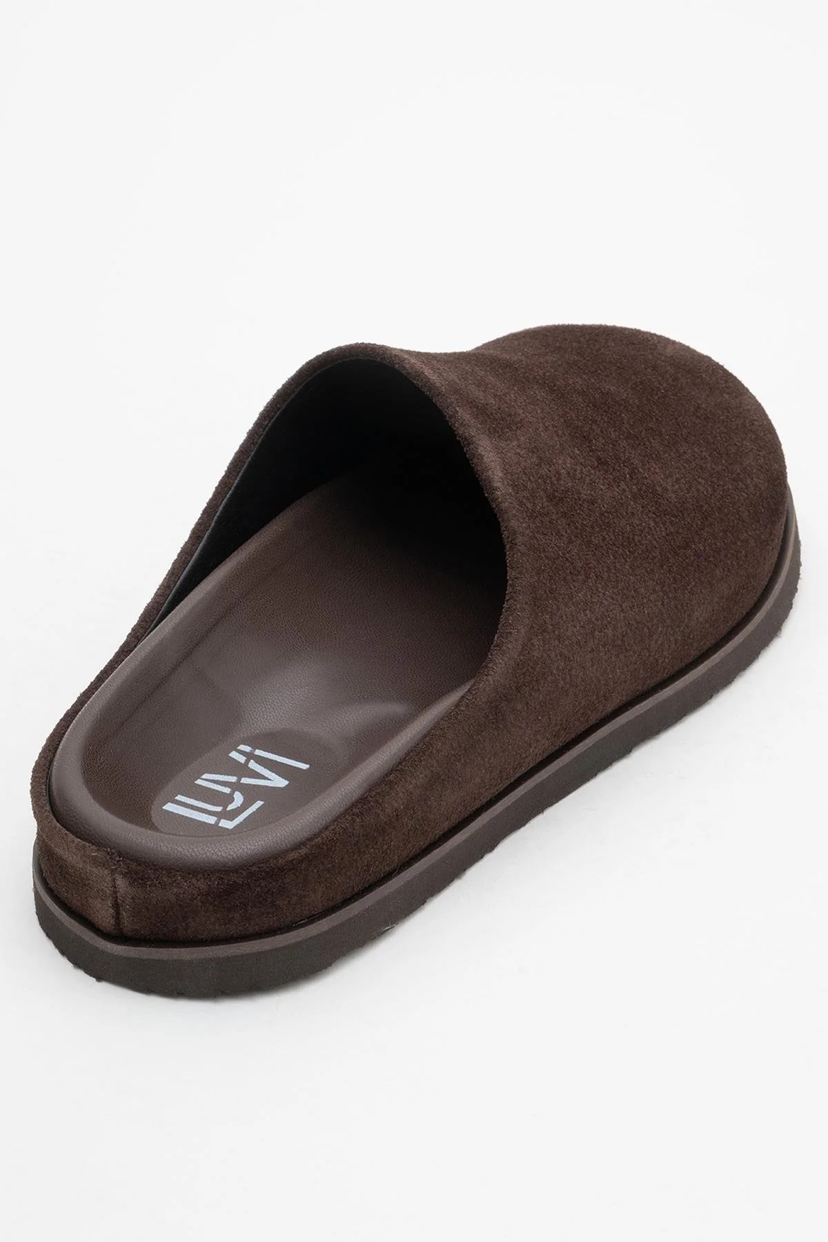 Space - Brown Suede Leather Slide Sandal (Women) - Image 5