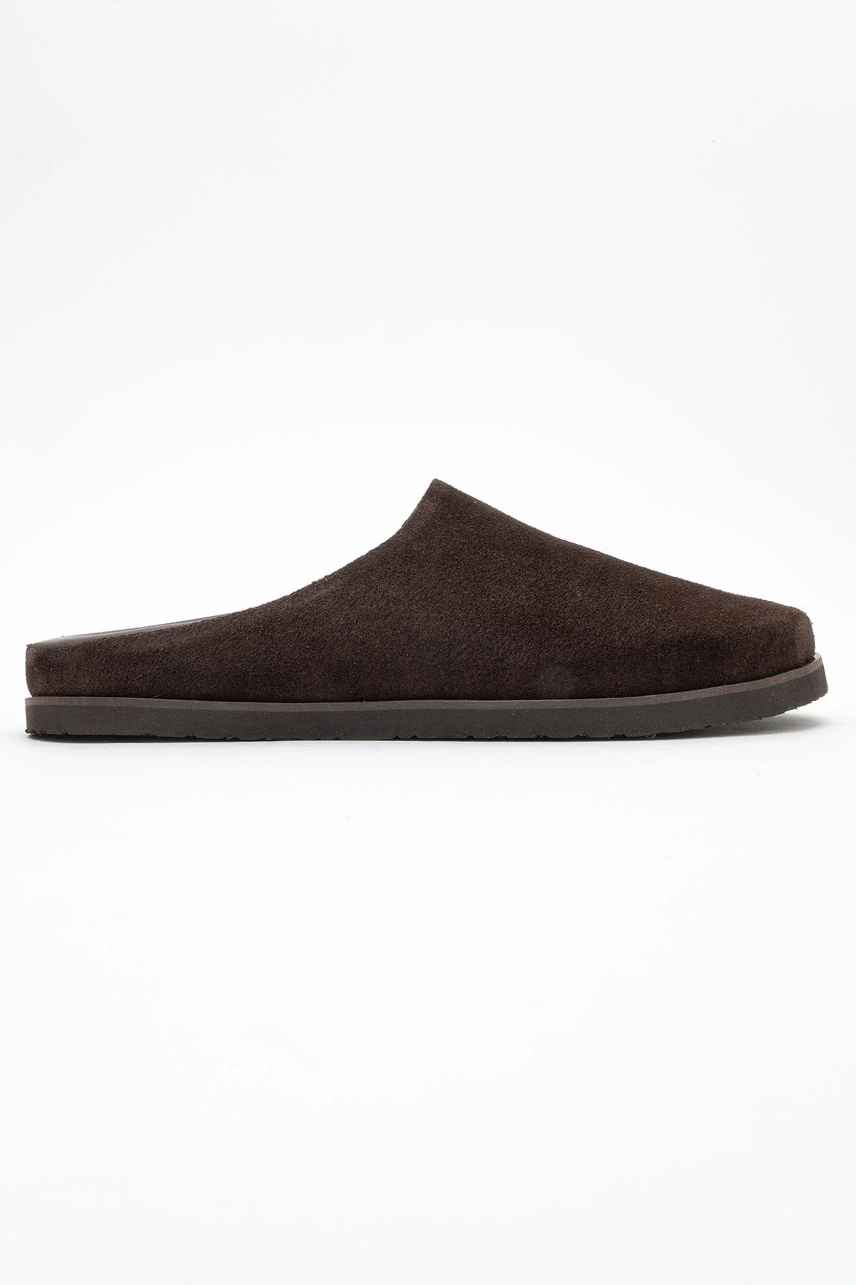 Space - Brown Suede Leather Slide Sandal (Women) - Image 6