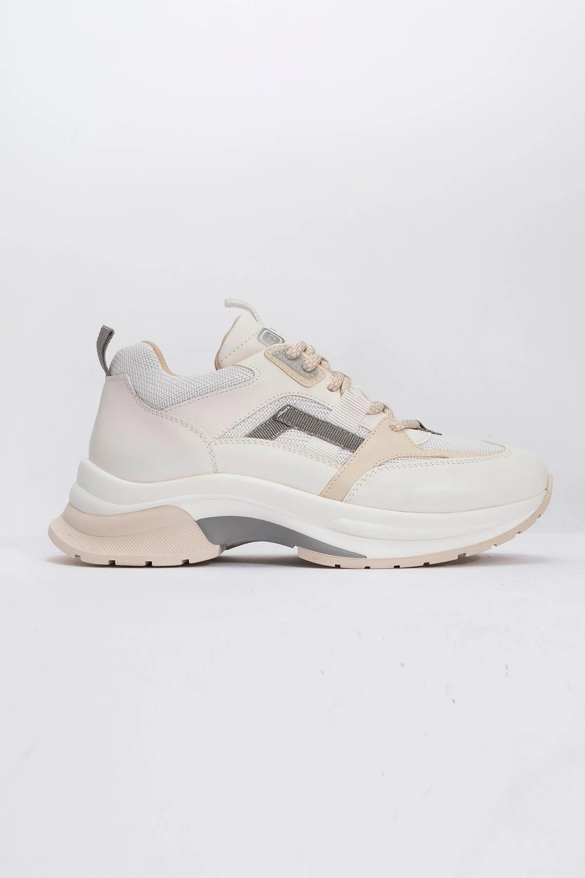 Sterda - White Beige Platform Sneaker (Women) - Image 4