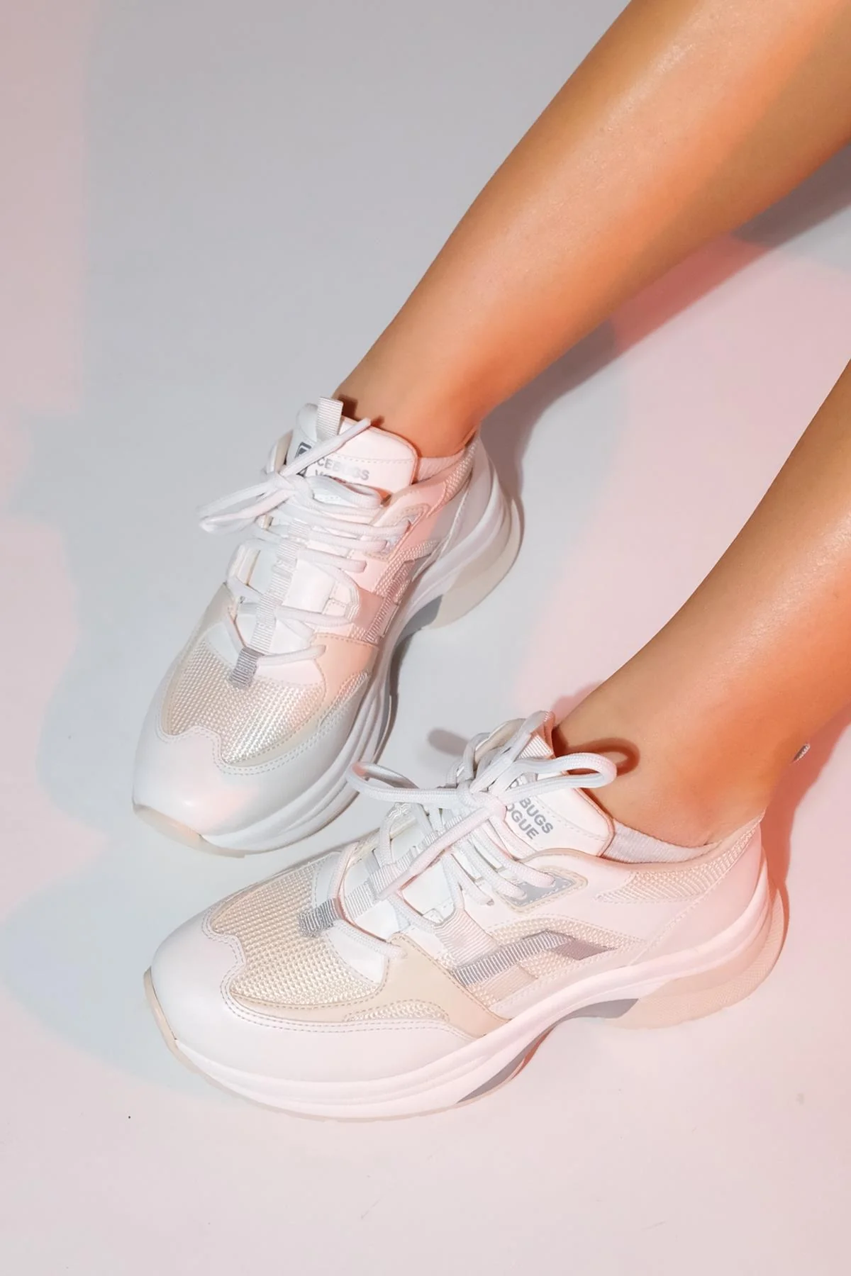 Sterda - White Beige Platform Sneaker (Women) - Image 6