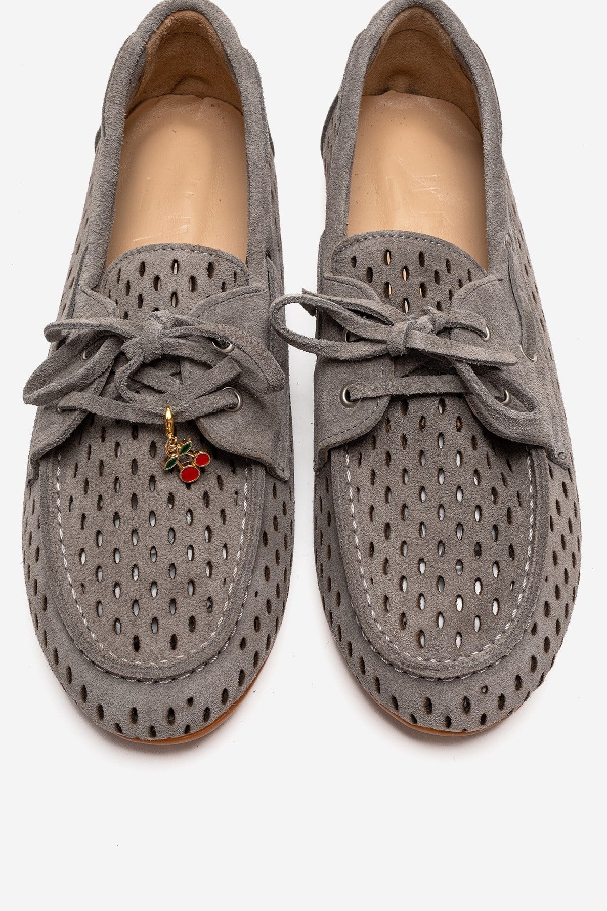Stevo - Gray Genuine Leather Lace-Up Loafer (Women) - Image 2