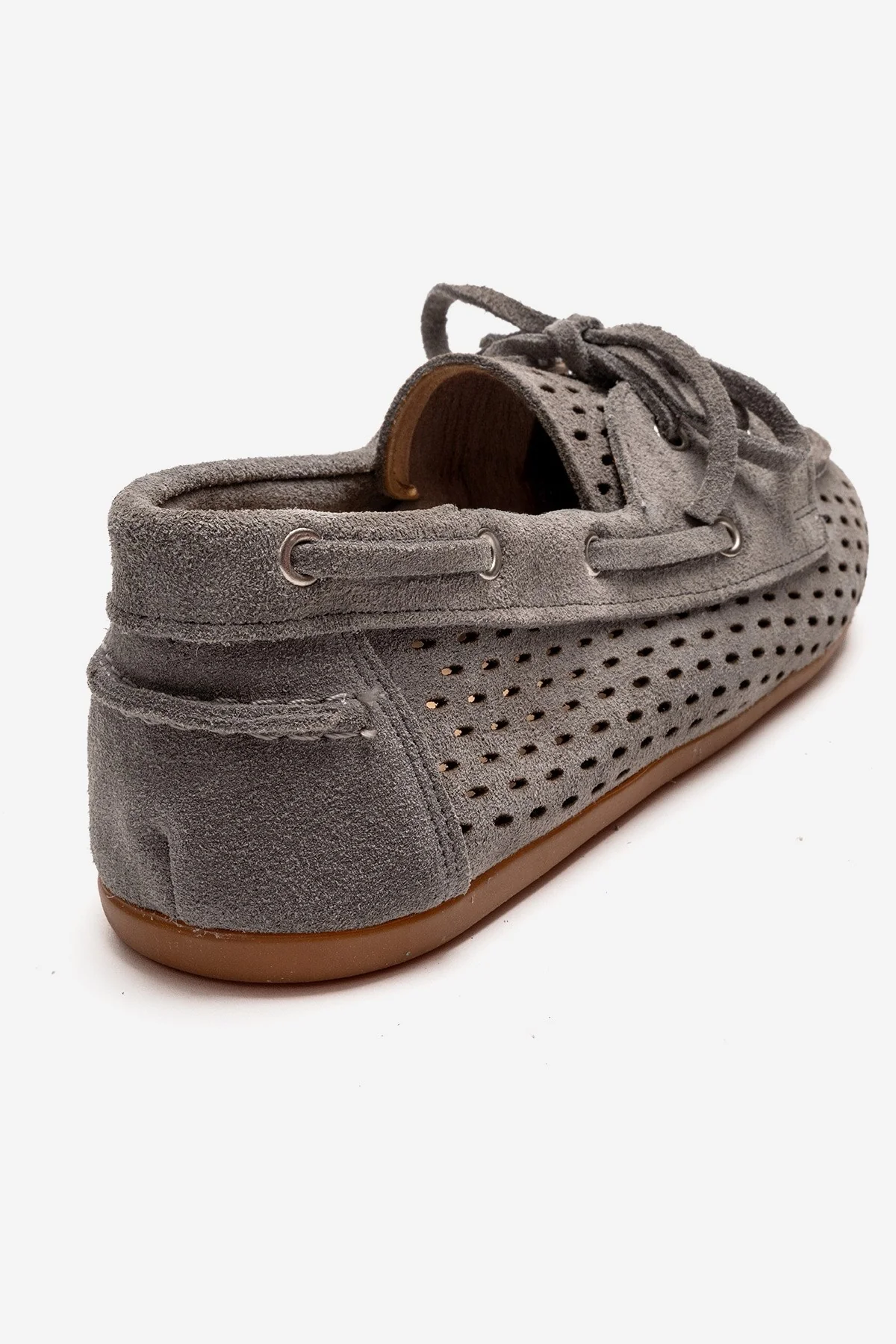 Stevo - Gray Genuine Leather Lace-Up Loafer (Women) - Image 5