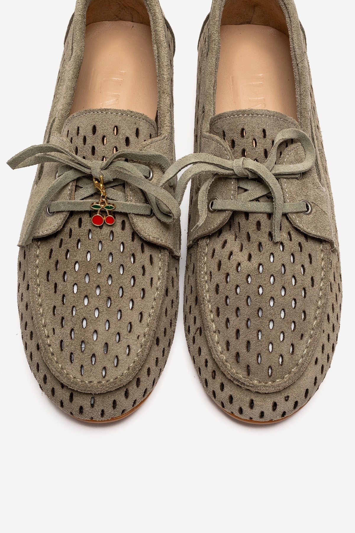Stevo - Green Genuine Leather Lace-Up Loafer (Women) - Image 2