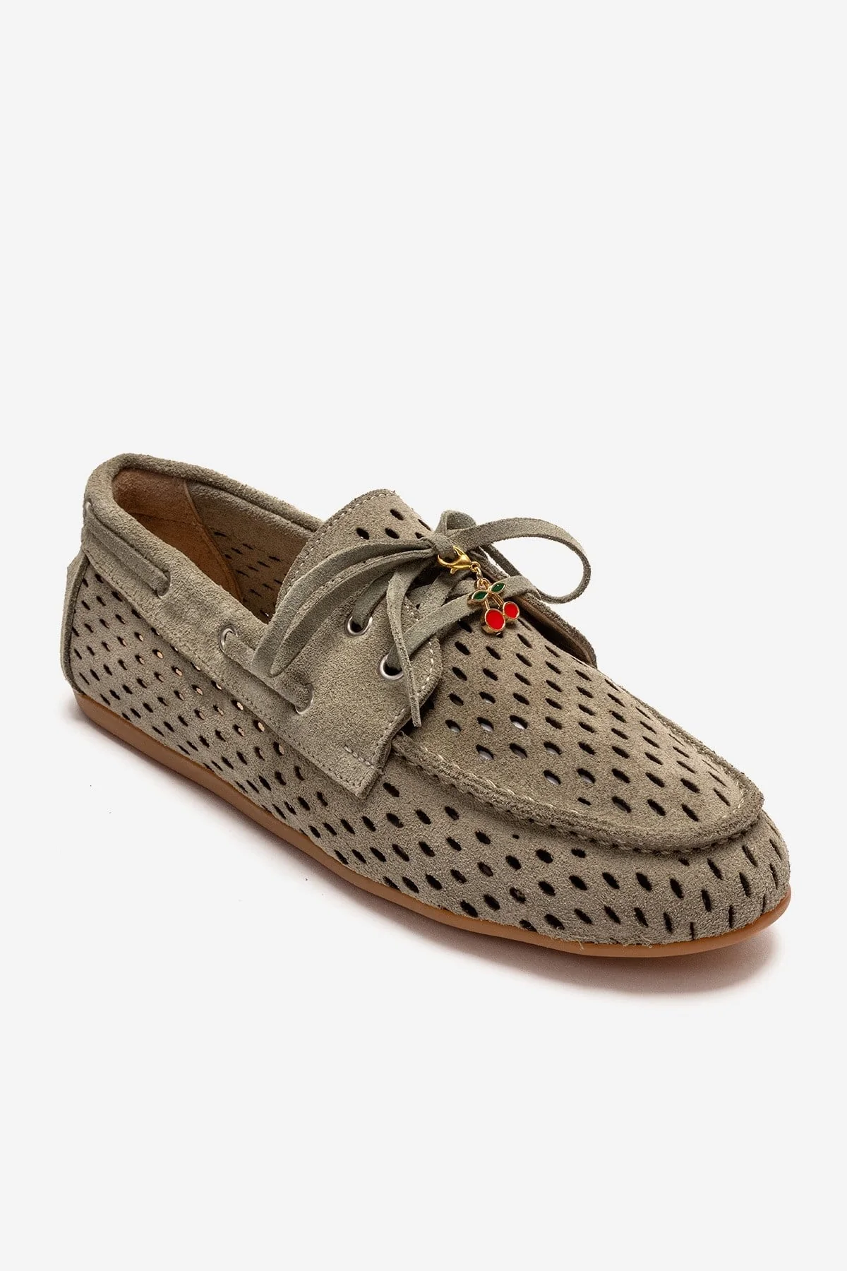 Stevo - Green Genuine Leather Lace-Up Loafer (Women) - Image 3