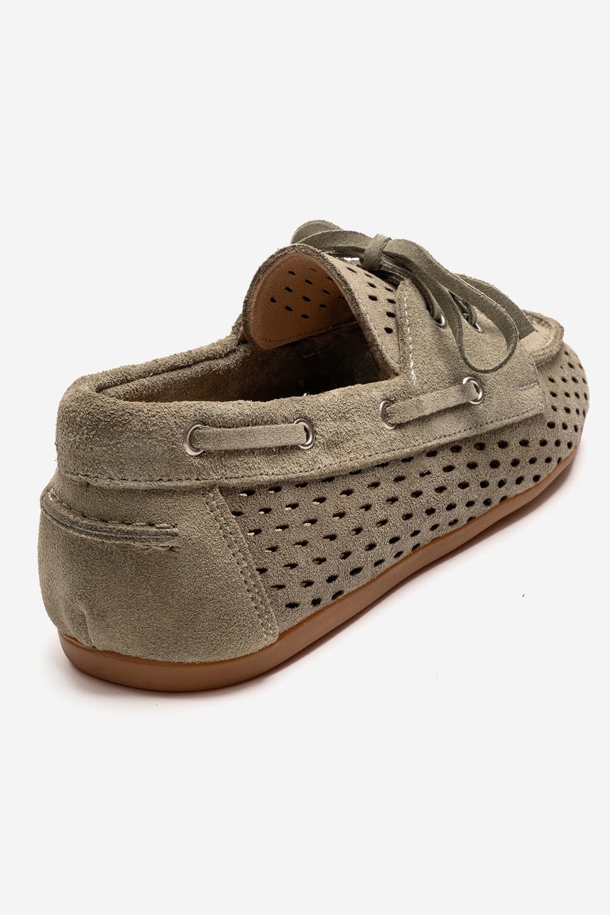 Stevo - Green Genuine Leather Lace-Up Loafer (Women) - Image 5