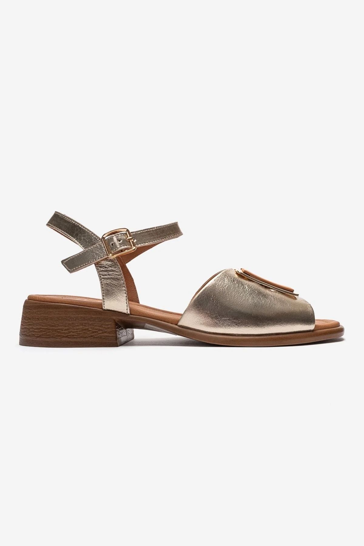 Svelte - Gold Genuine Leather Sandal (Women) - Image 4