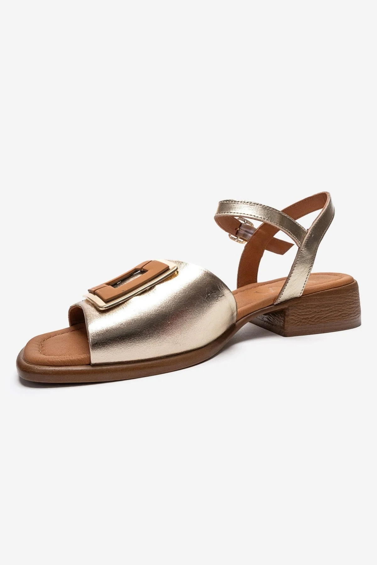 Svelte - Gold Genuine Leather Sandal (Women) - Image 6