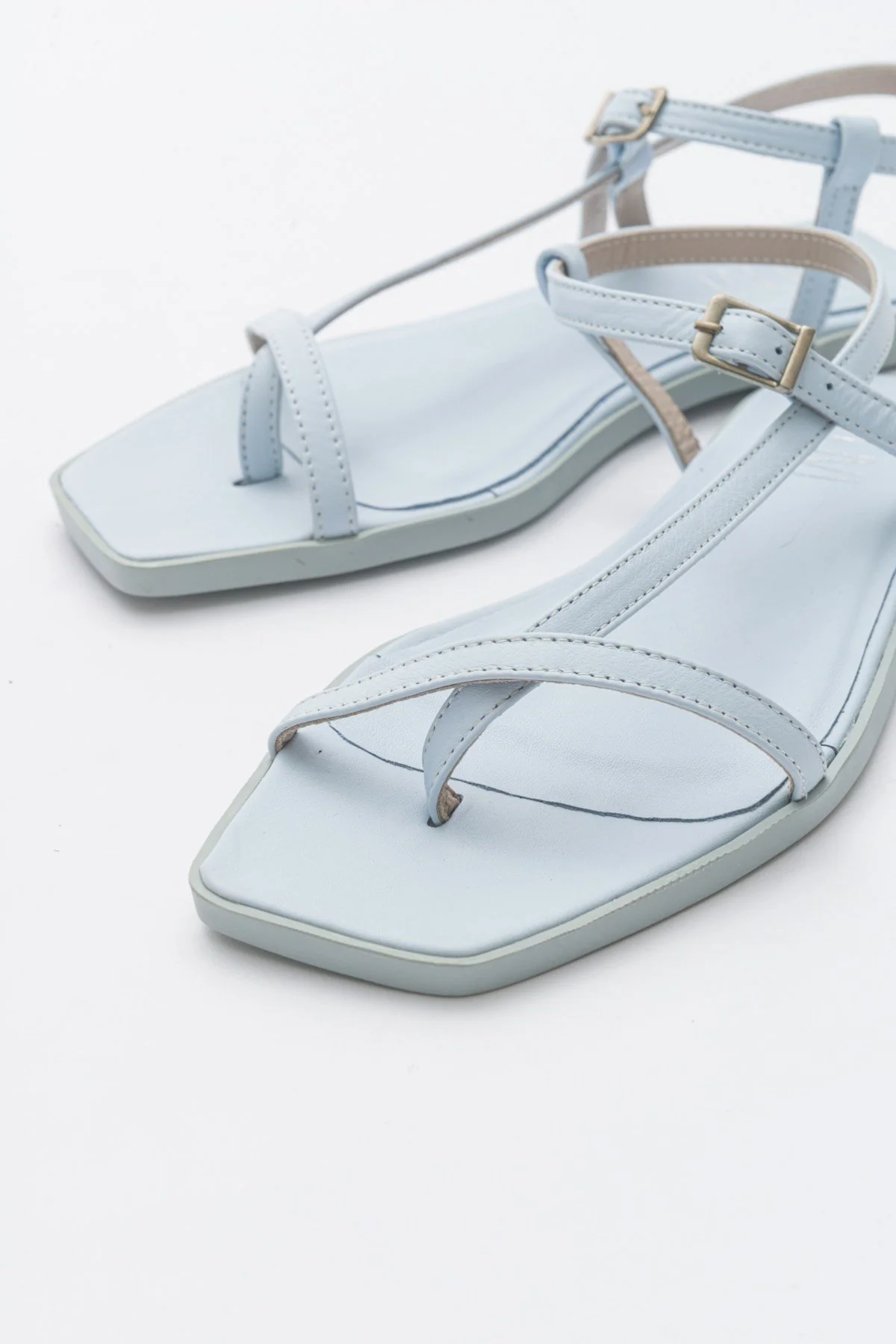 Tales - Baby Blue Genuine Leather Sandal (Women) - Image 2