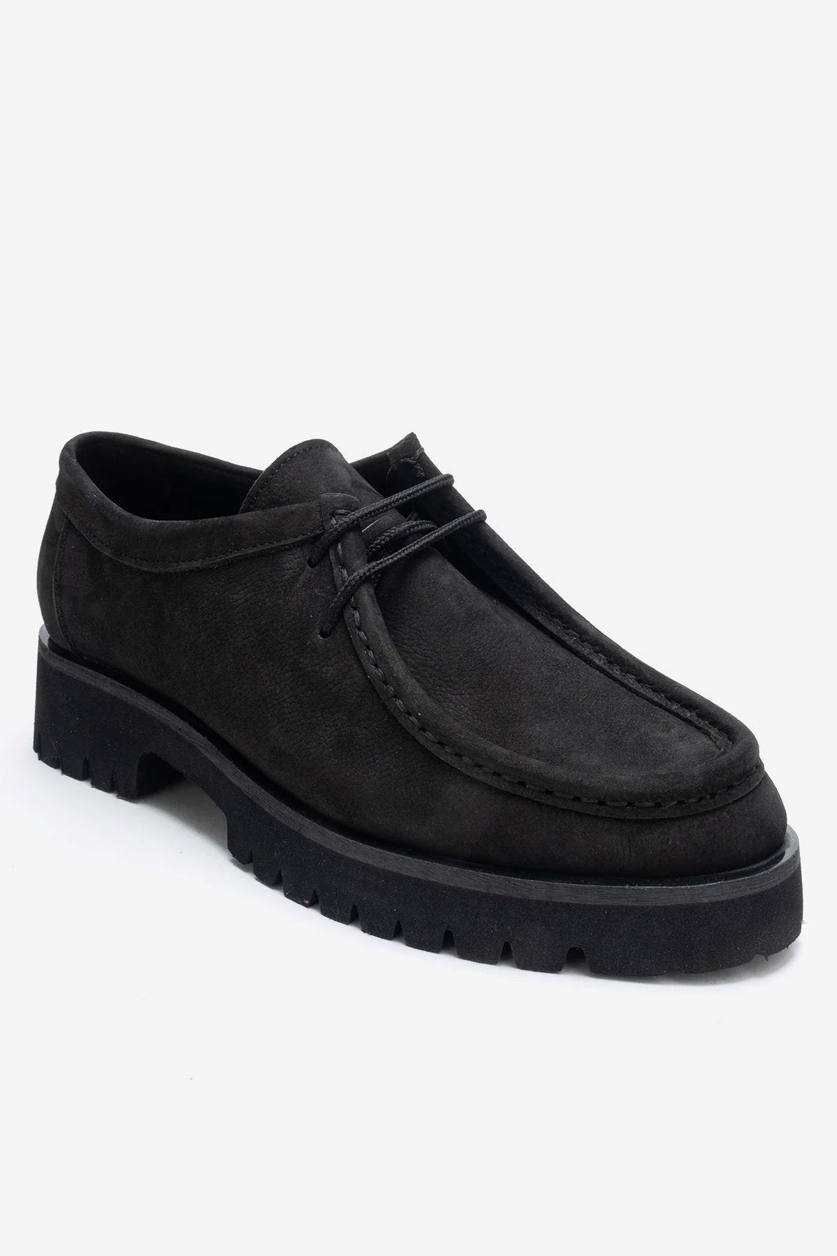TALIA - Black Nubuck Genuine Leather Loafer (Women) - Image 3