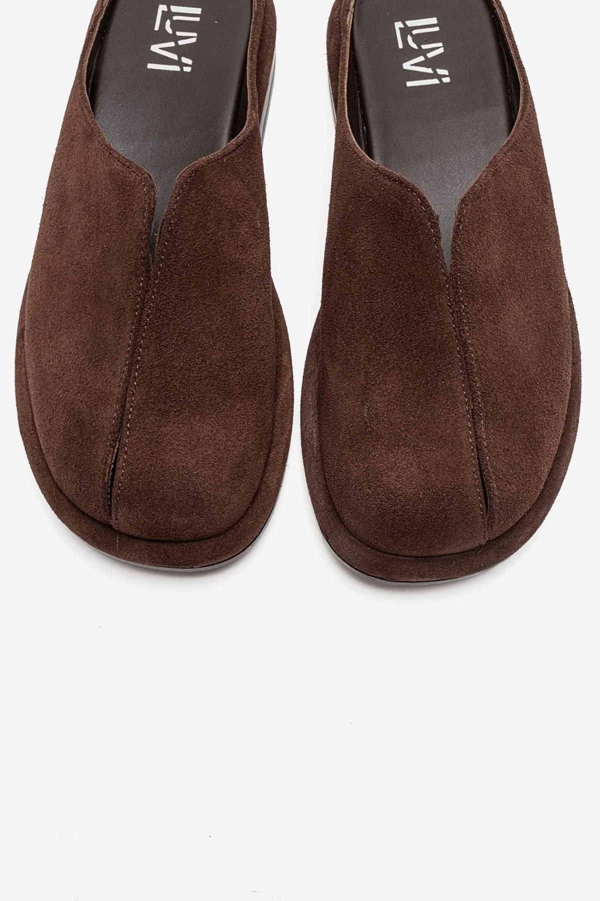 Tansy - Brown Genuine Leather Closed-Toe Mule (Women) - Image 2