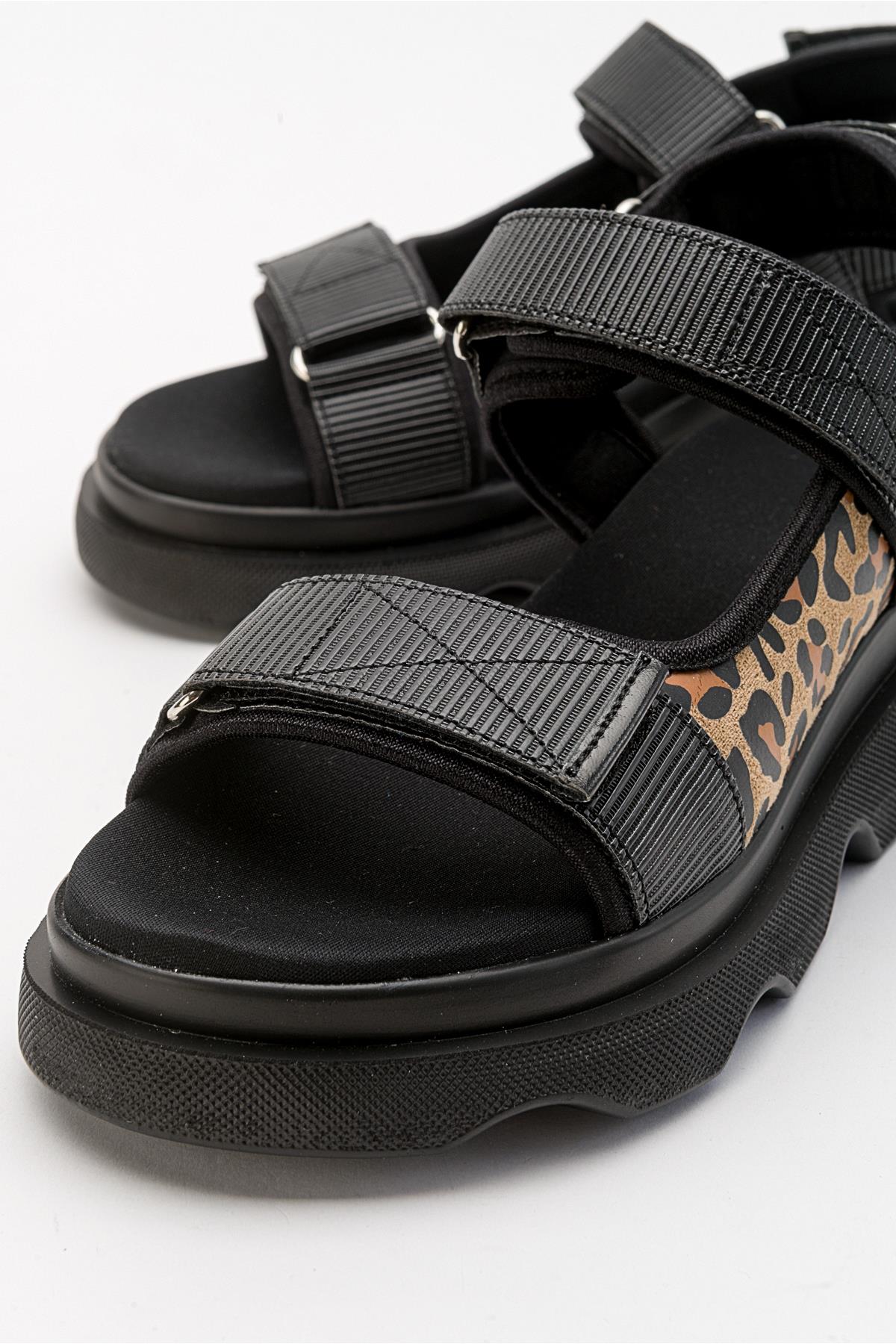 Tedy - Black Patterned Sandal (Women) - Image 4