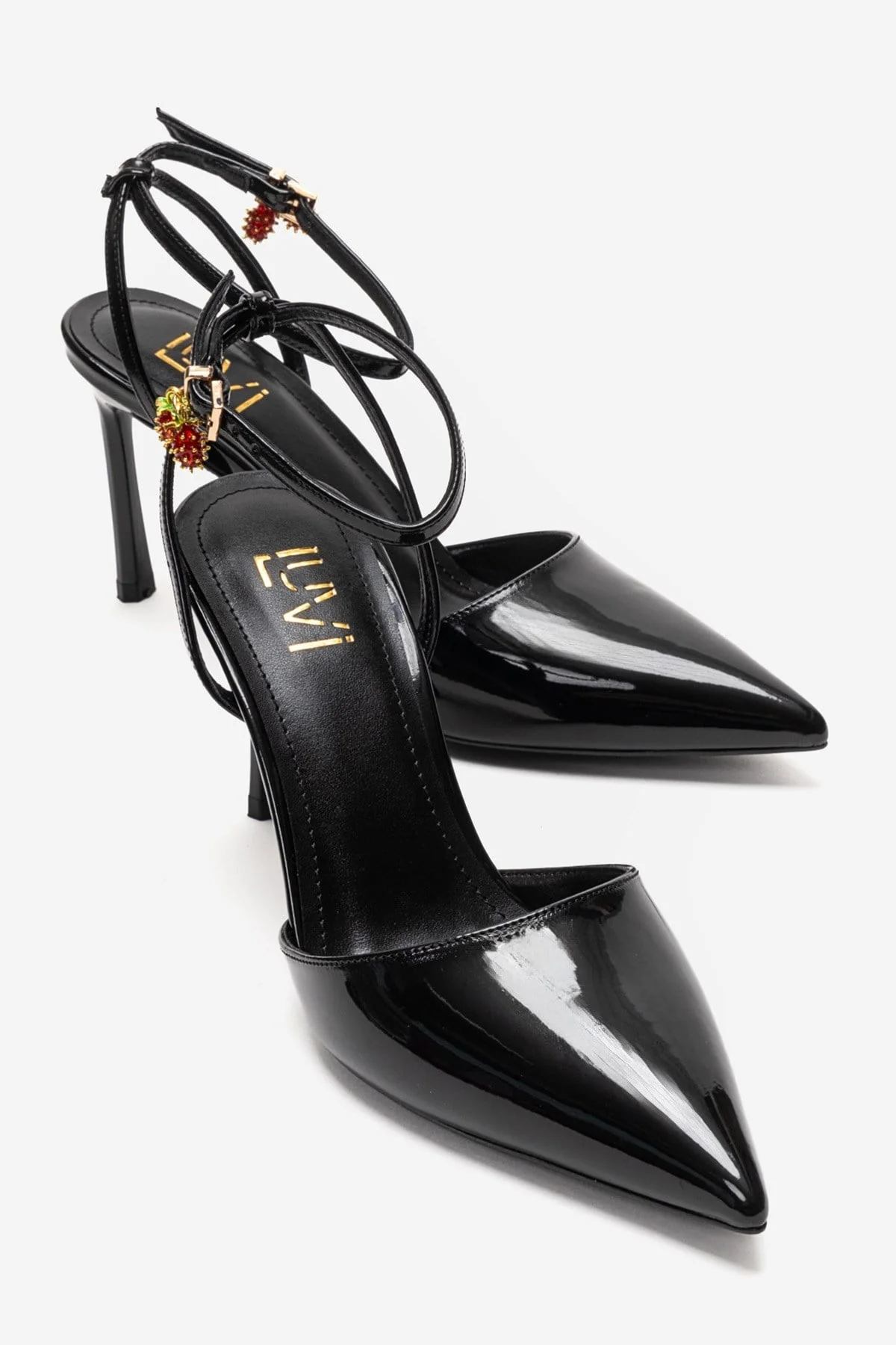 THALIA - Black Patent Stiletto Pump (Women)