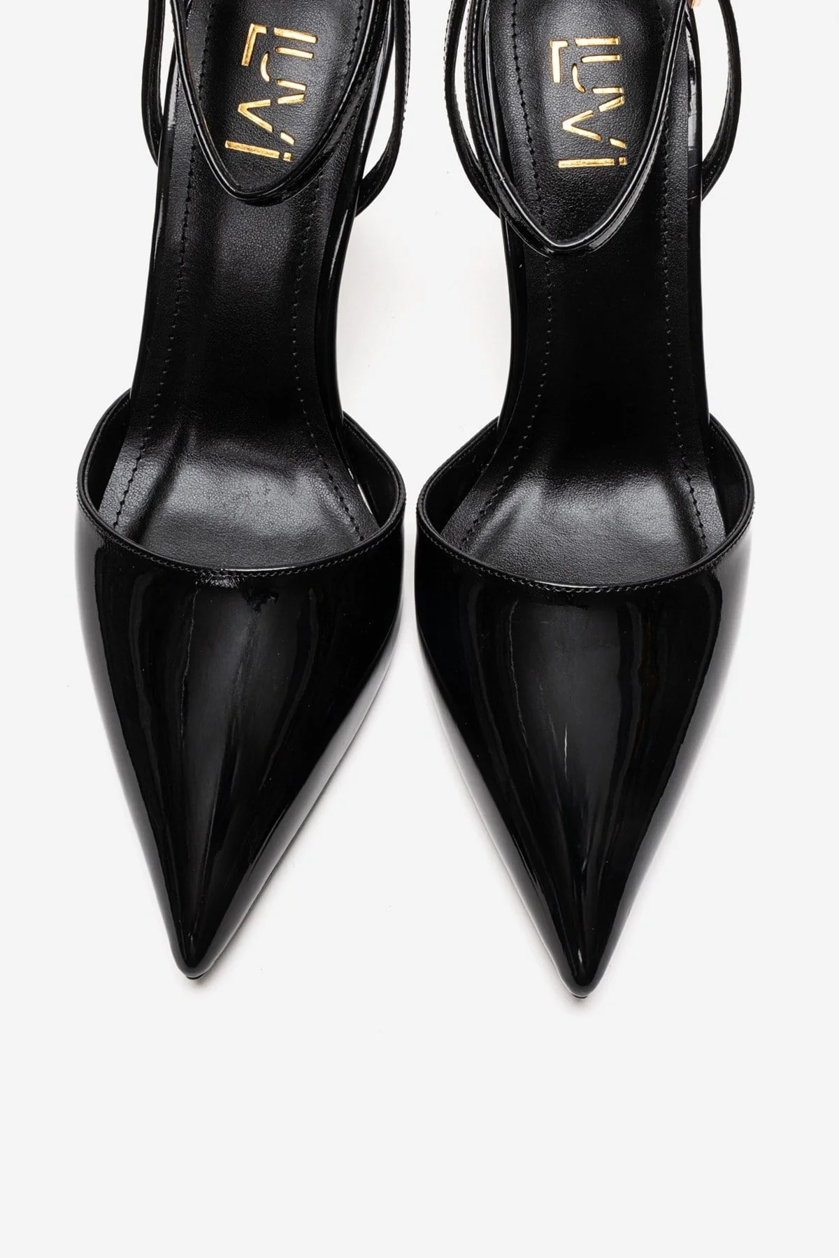 THALIA - Black Patent Stiletto Pump (Women) - Image 2