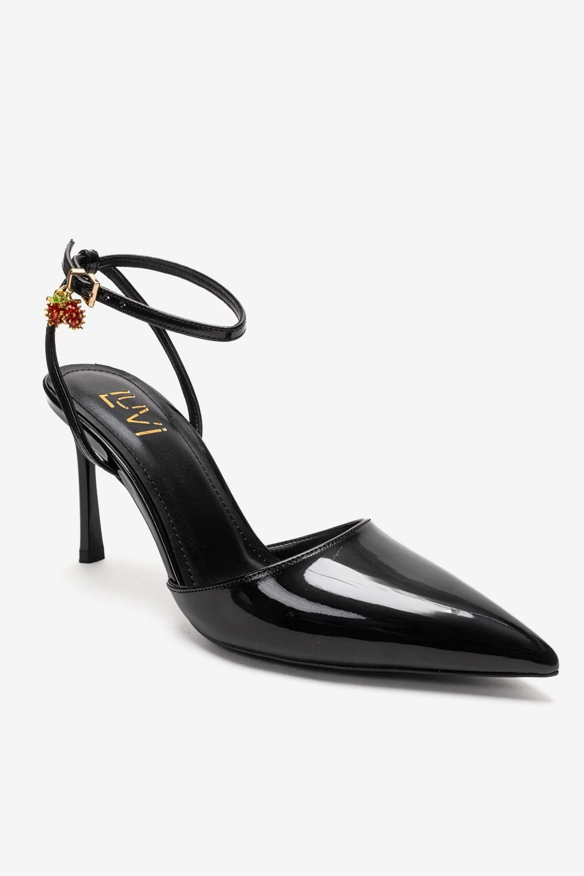 THALIA - Black Patent Stiletto Pump (Women) - Image 3