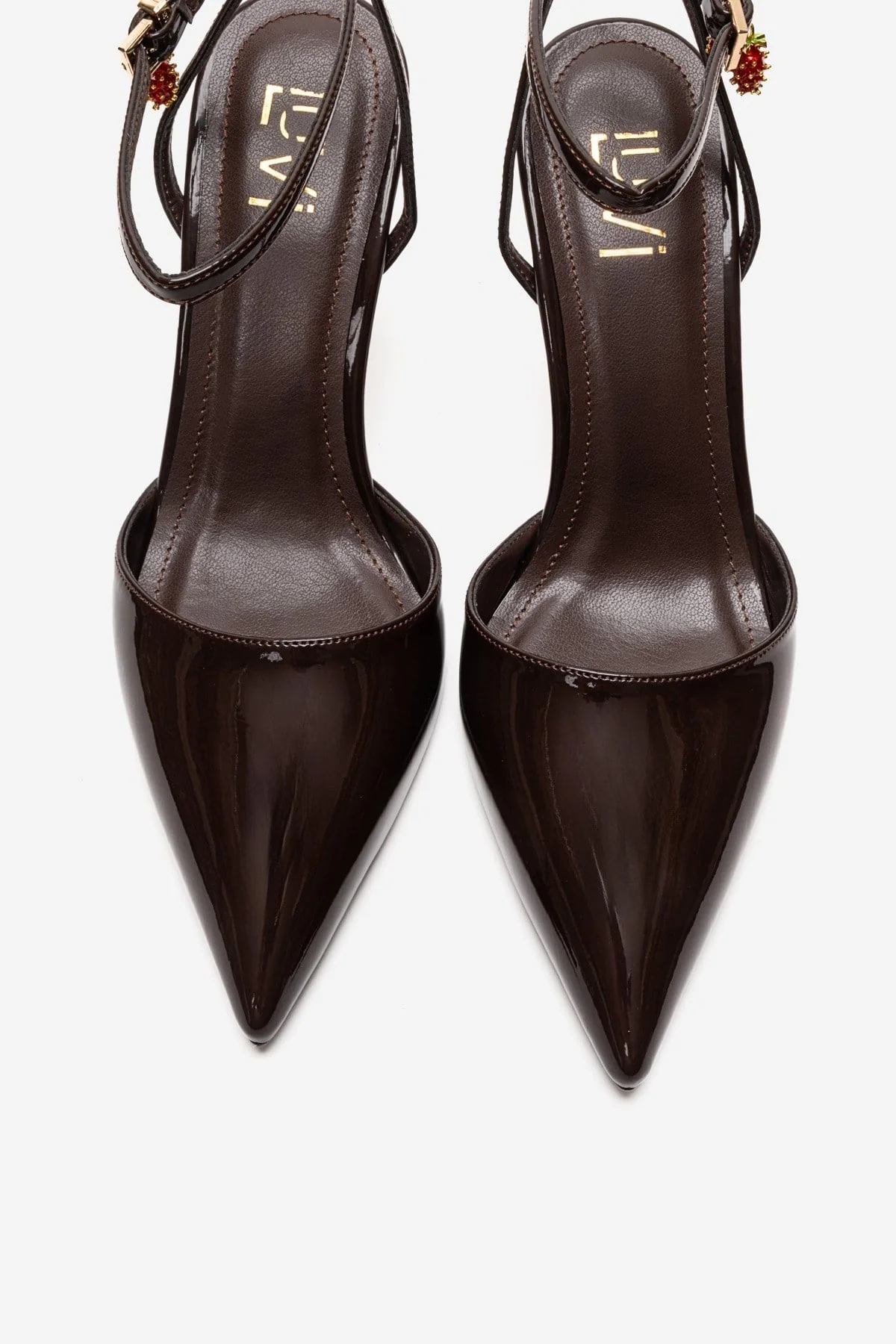 THALIA - Brown Patent Stiletto Pump (Women) - Image 2