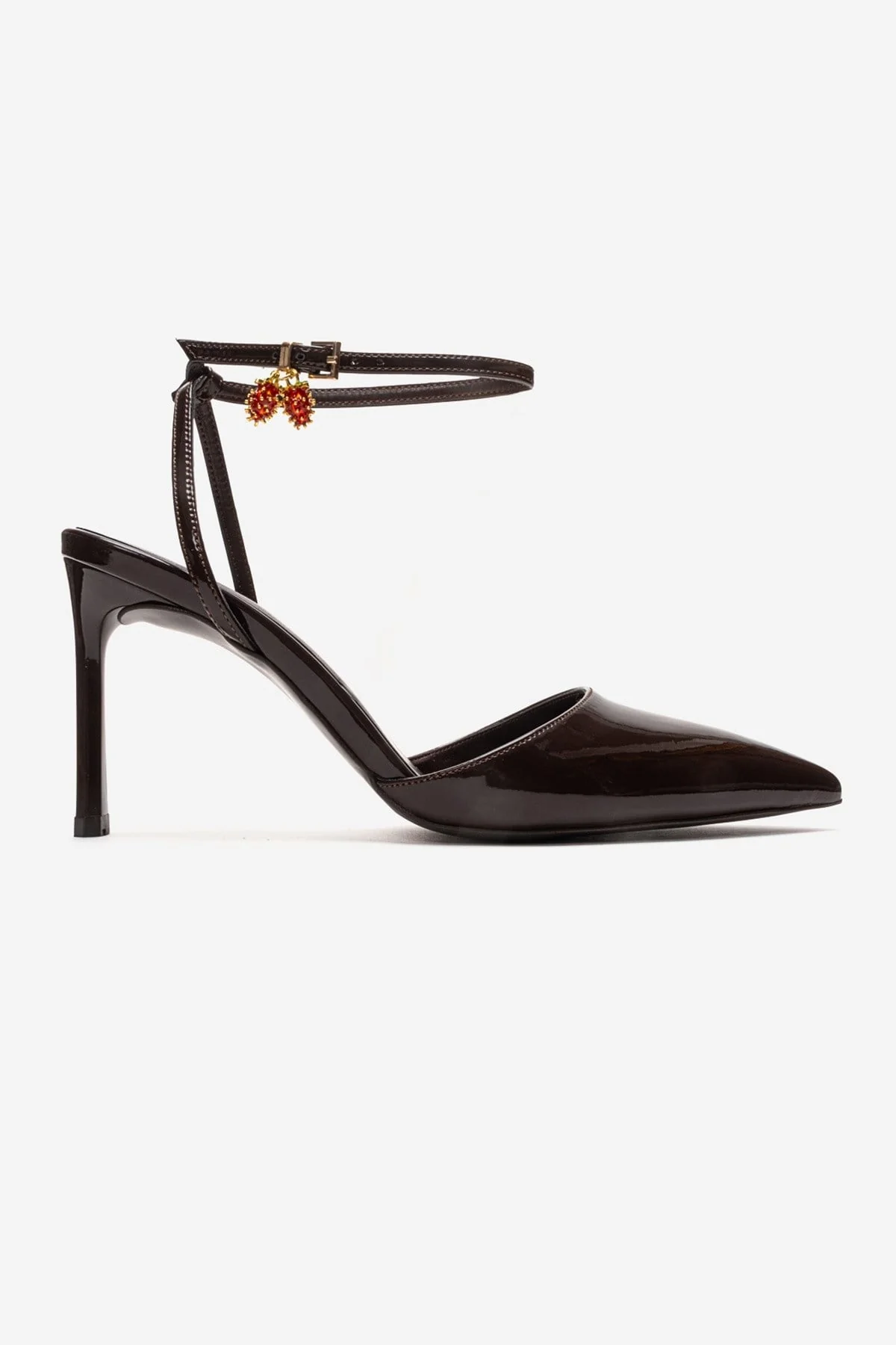 THALIA - Brown Patent Stiletto Pump (Women) - Image 4