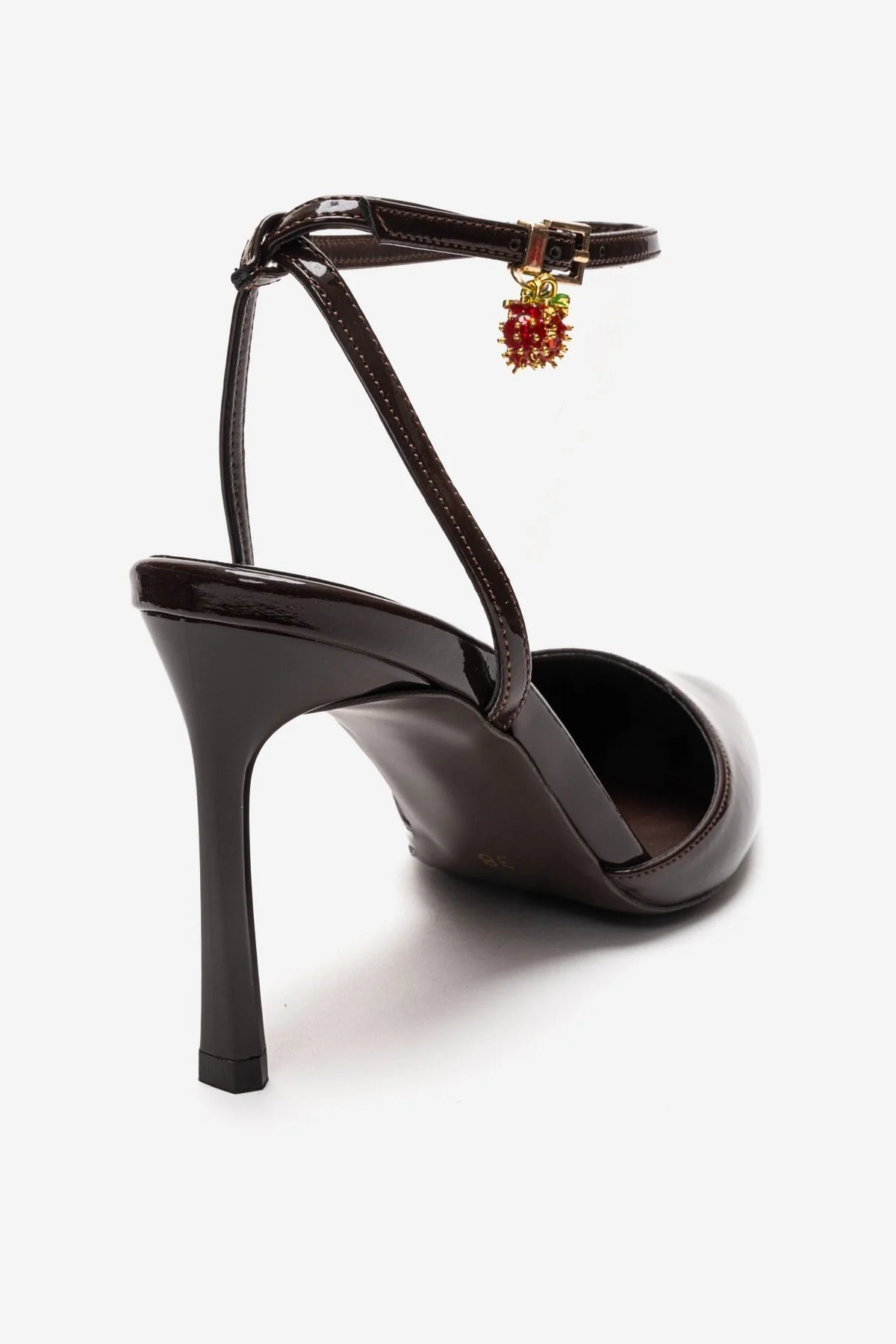 THALIA - Brown Patent Stiletto Pump (Women) - Image 5