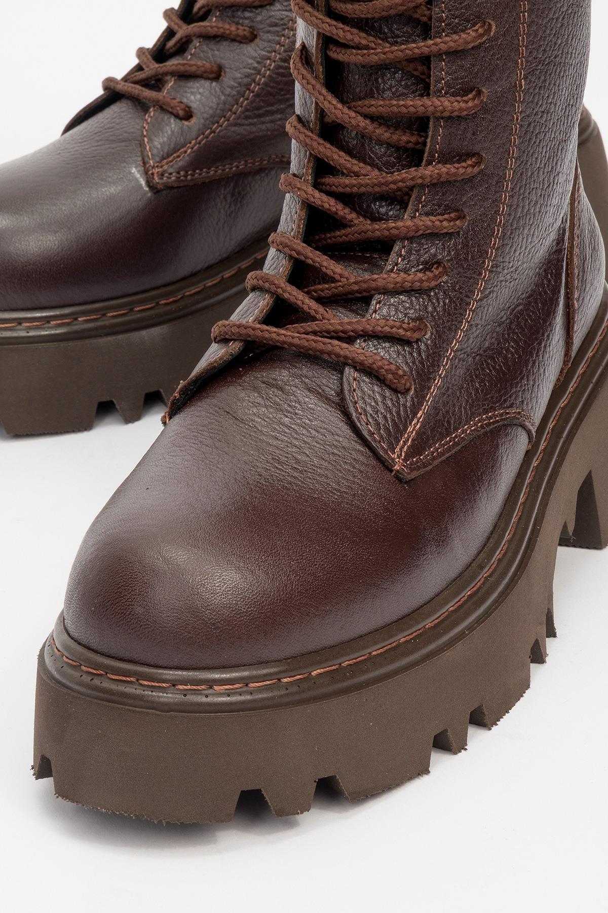 Tina Brown Leather Ankle Boot (Women) - Image 2