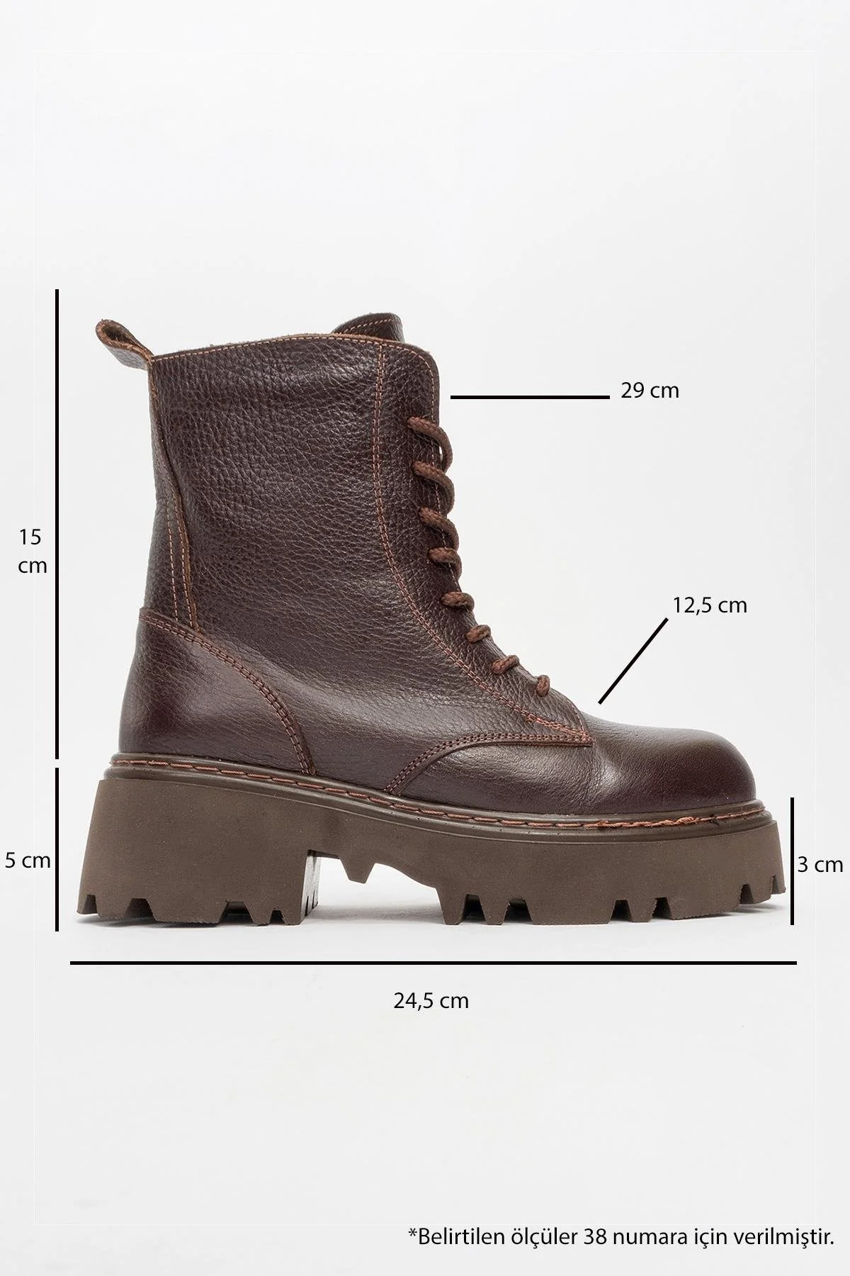 Tina Brown Leather Ankle Boot (Women) - Image 4