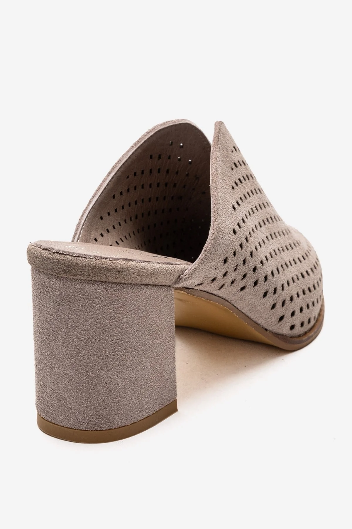 TOEN - Beige Genuine Leather Block Heel Mule (Women) - Image 5