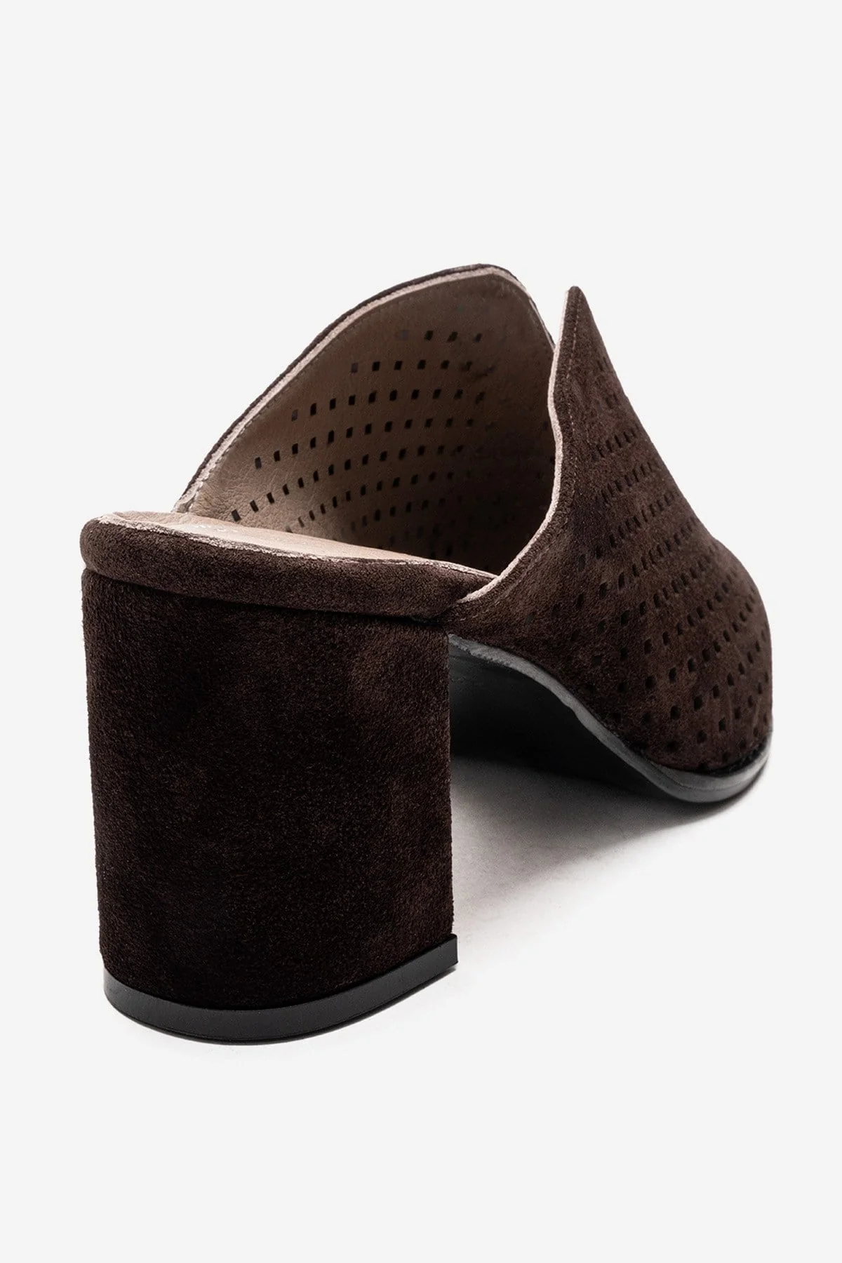 TOEN - Brown Genuine Leather Block Heel Mule (Women) - Image 5