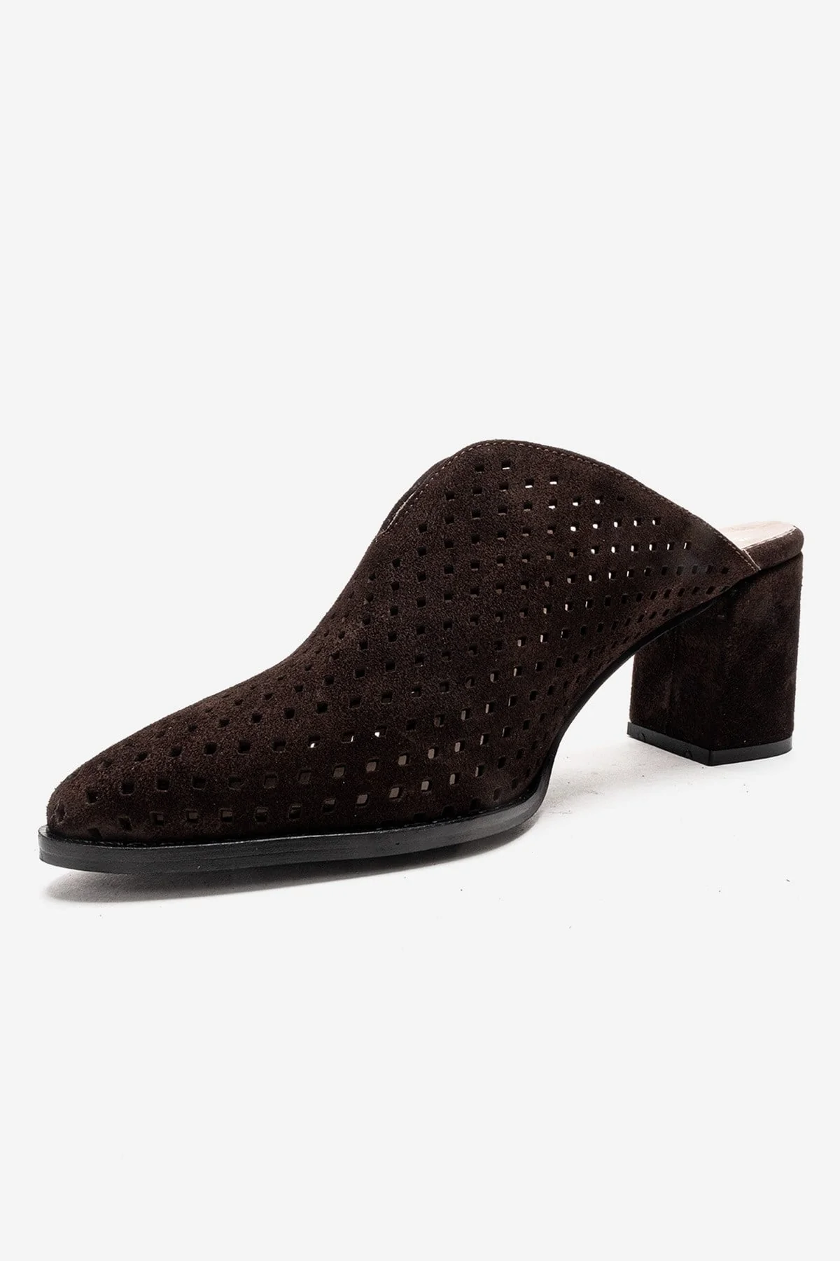 TOEN - Brown Genuine Leather Block Heel Mule (Women) - Image 6