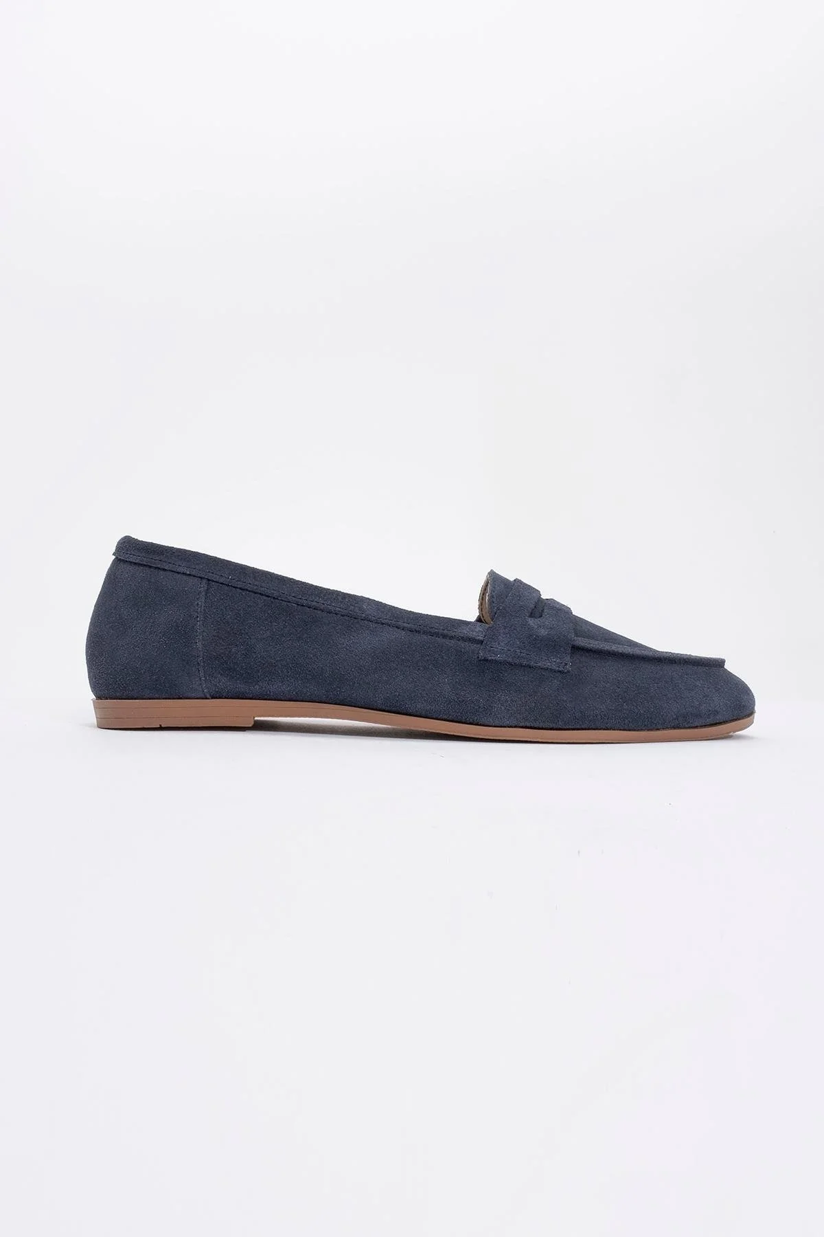 Tory - Denim Suede Genuine Leather Loafer Shoe (Women) - Image 4