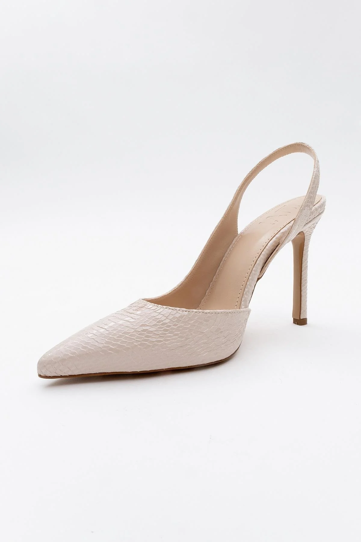 Twine - Beige Patterned Heeled Shoe (Women) - Image 3