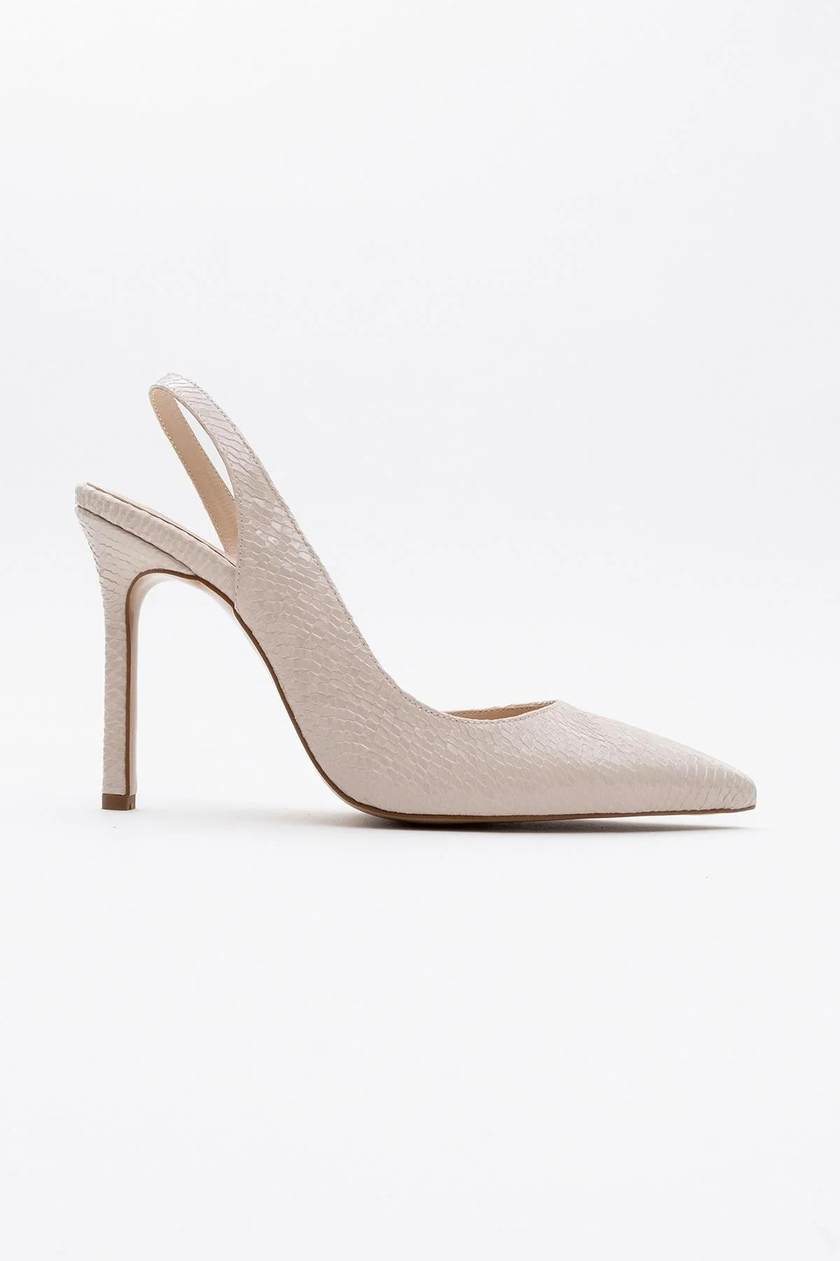 Twine - Beige Patterned Heeled Shoe (Women) - Image 5