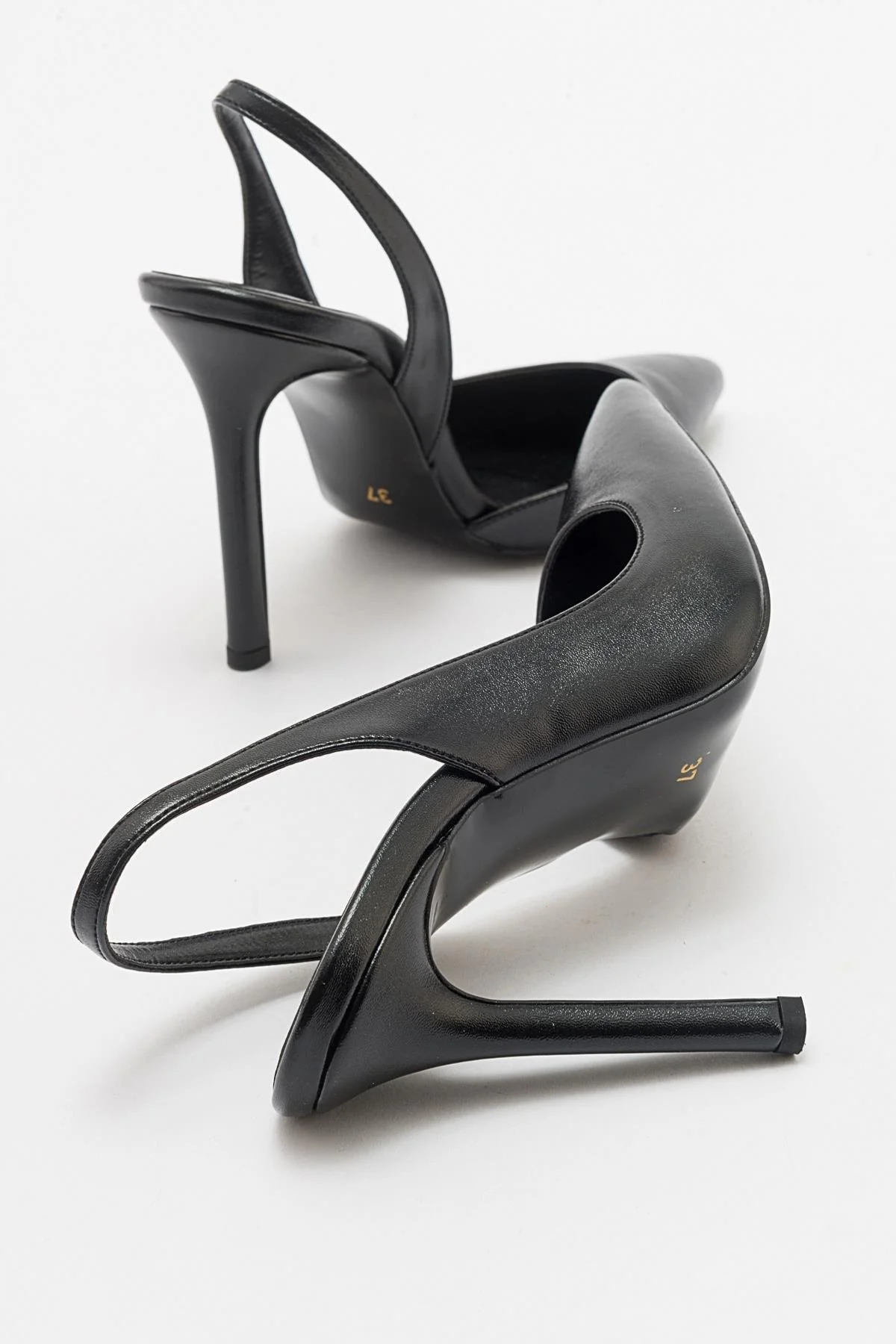 Twine - Black Heeled Shoe (Women) - Image 2