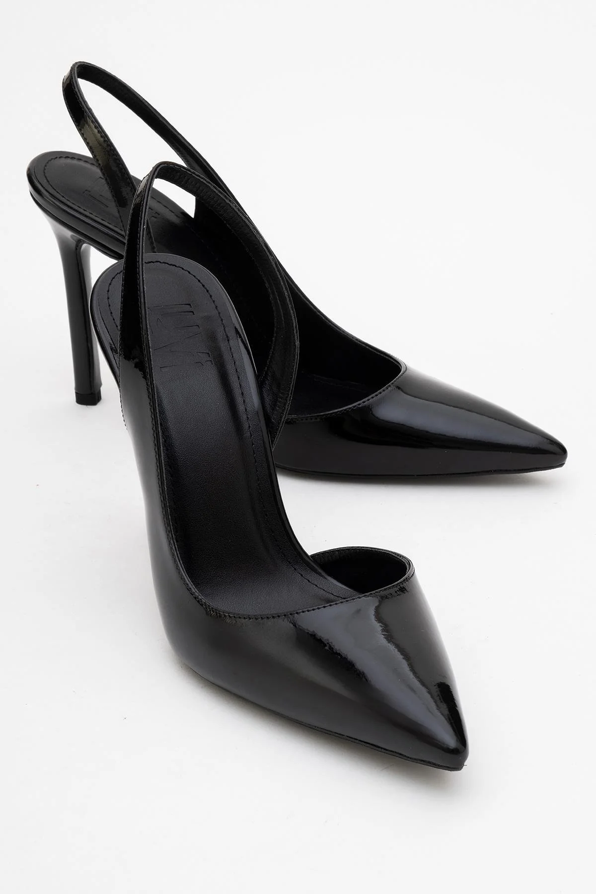 Twine - Black Patent Heeled Shoe (Women)