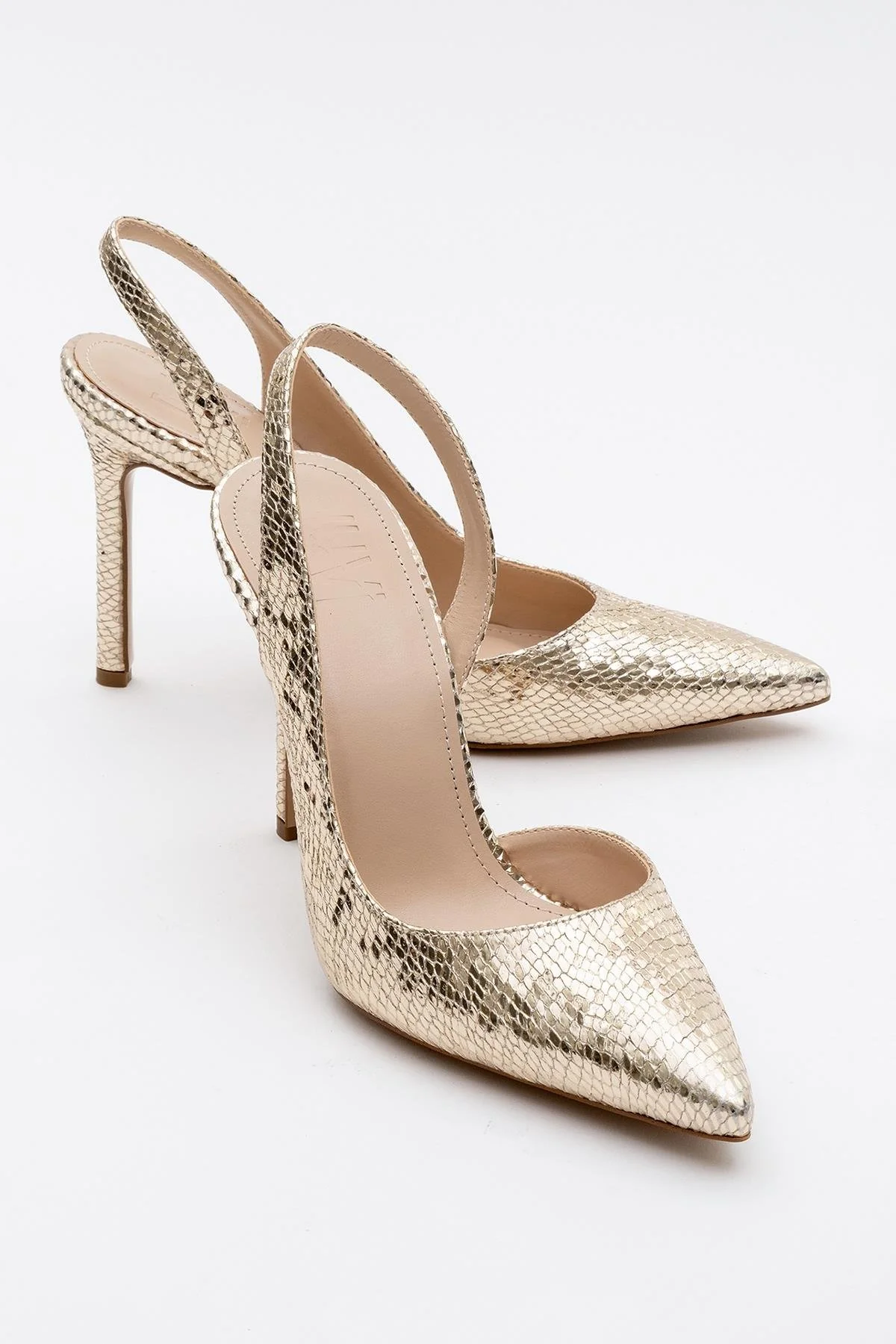 Twine - Gold Patterned High Heel (Women)
