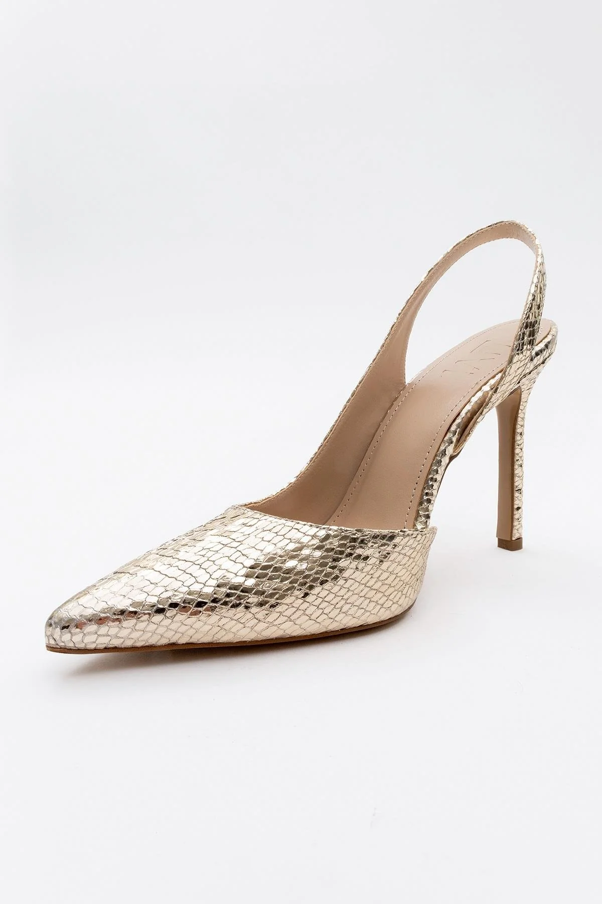 Twine - Gold Patterned High Heel (Women) - Image 3