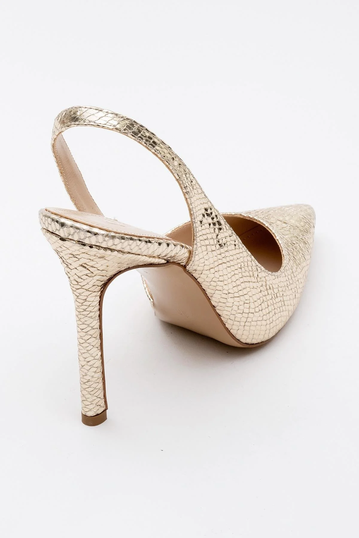 Twine - Gold Patterned High Heel (Women) - Image 4