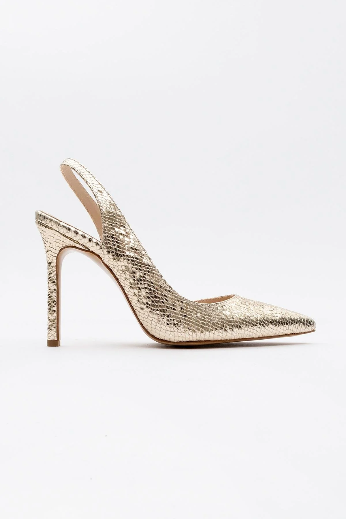 Twine - Gold Patterned High Heel (Women) - Image 5