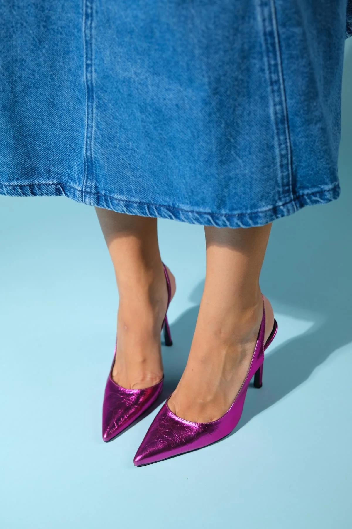 Twine - Metallic Fuchsia Heeled Shoe (Women) - Image 6