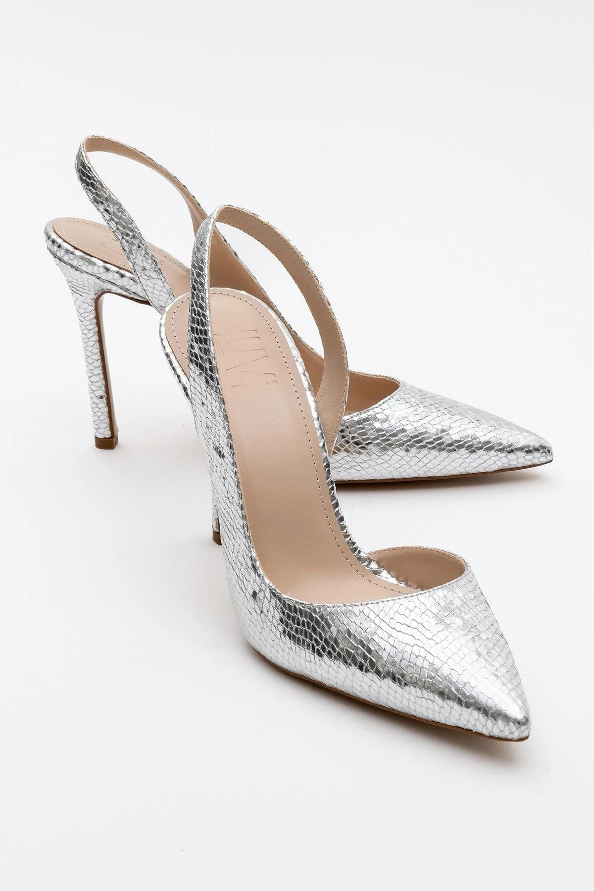Twine - Silver Patterned High Heel (Women)
