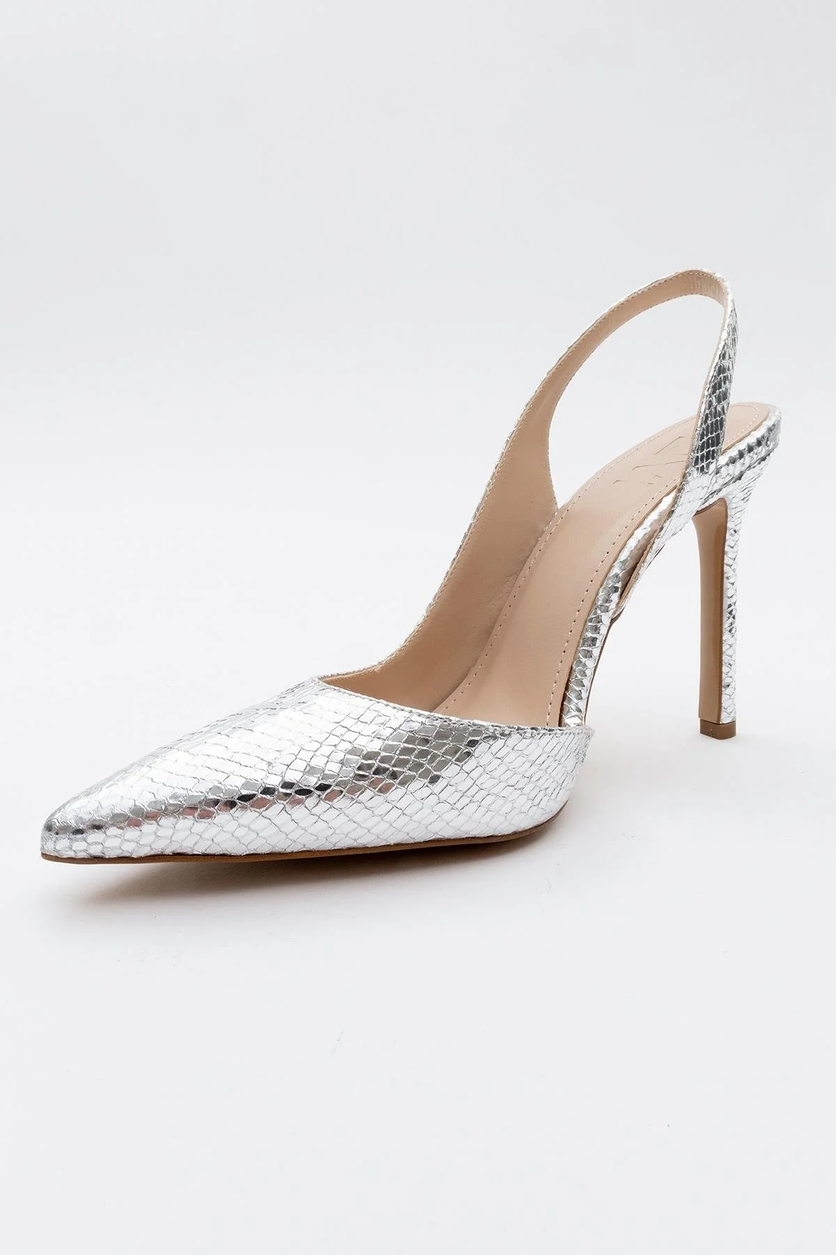 Twine - Silver Patterned High Heel (Women) - Image 3