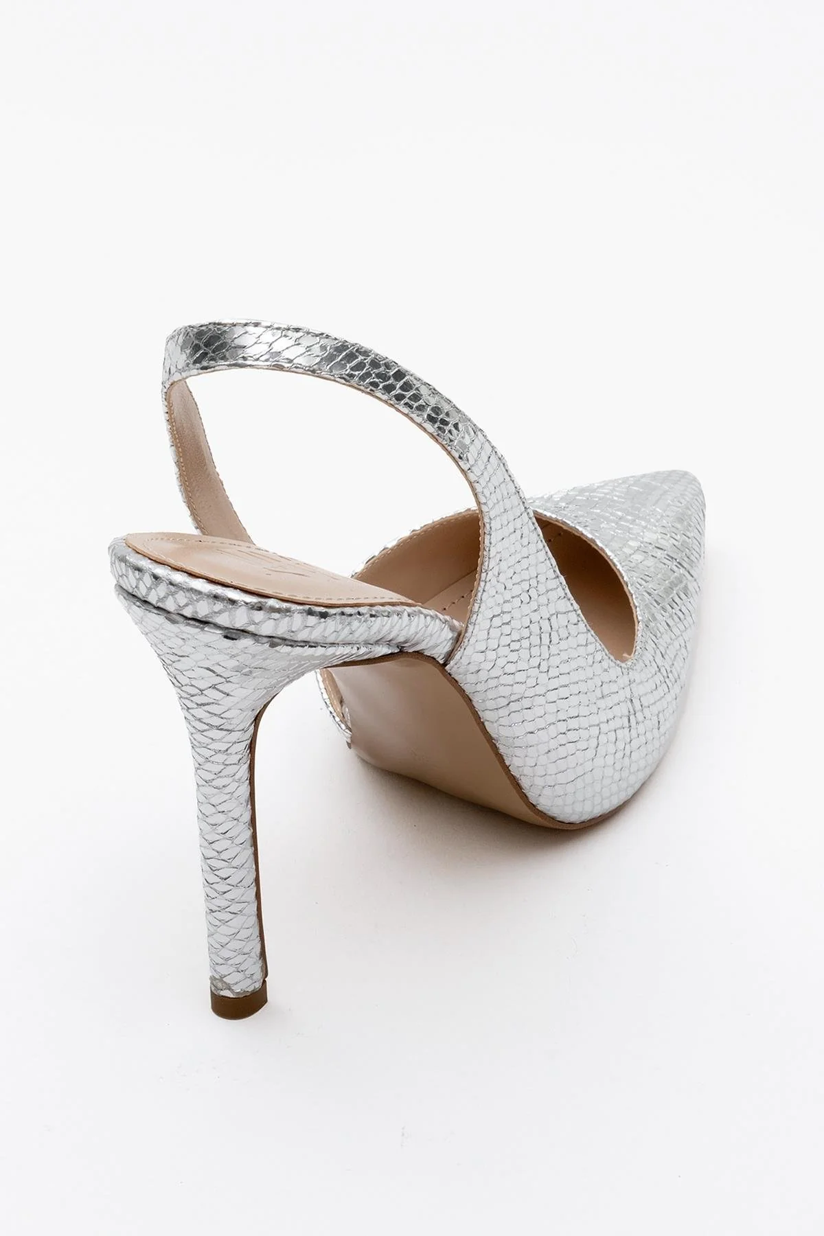 Twine - Silver Patterned High Heel (Women) - Image 4