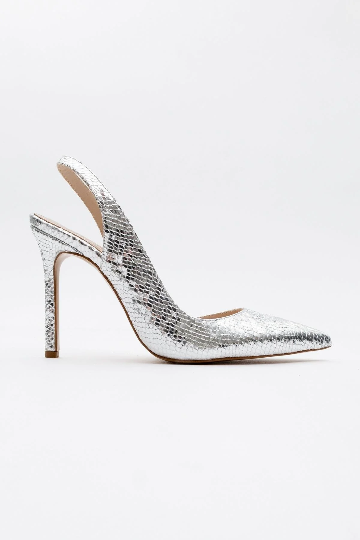 Twine - Silver Patterned High Heel (Women) - Image 5