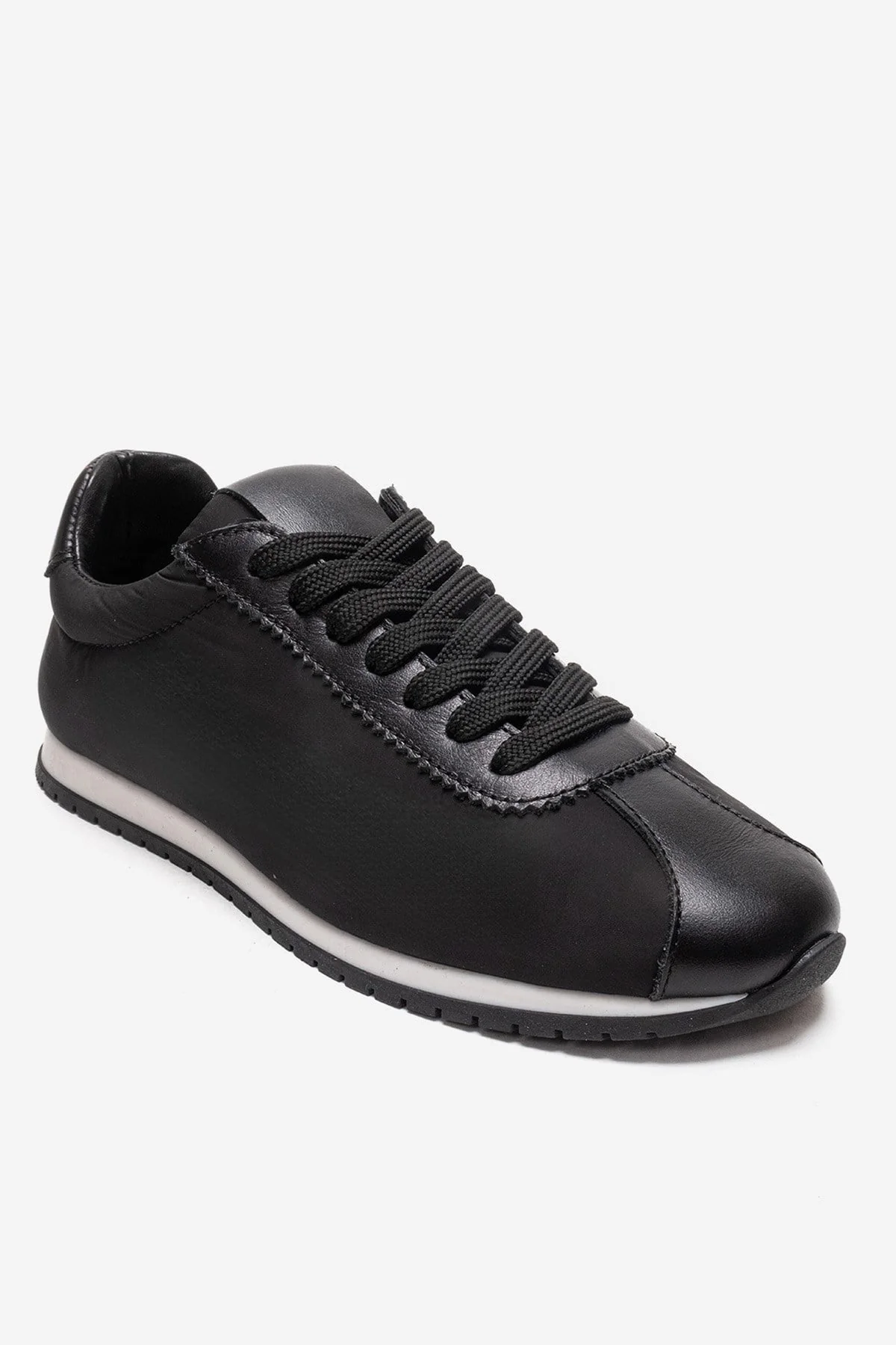 UNICA - Black Genuine Leather Sport Shoe (Women) - Image 3
