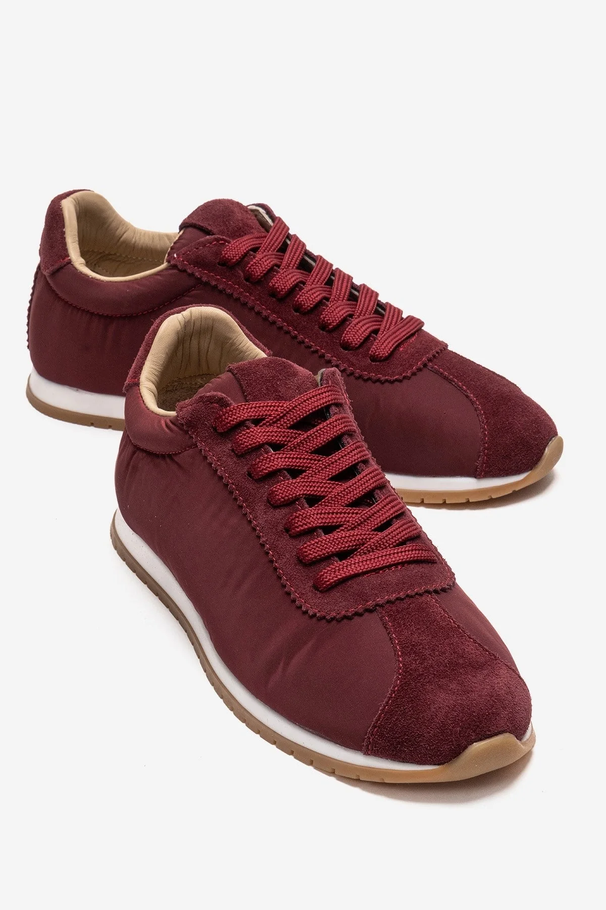 UNICA - Burgundy Genuine Leather Sneaker (Women)