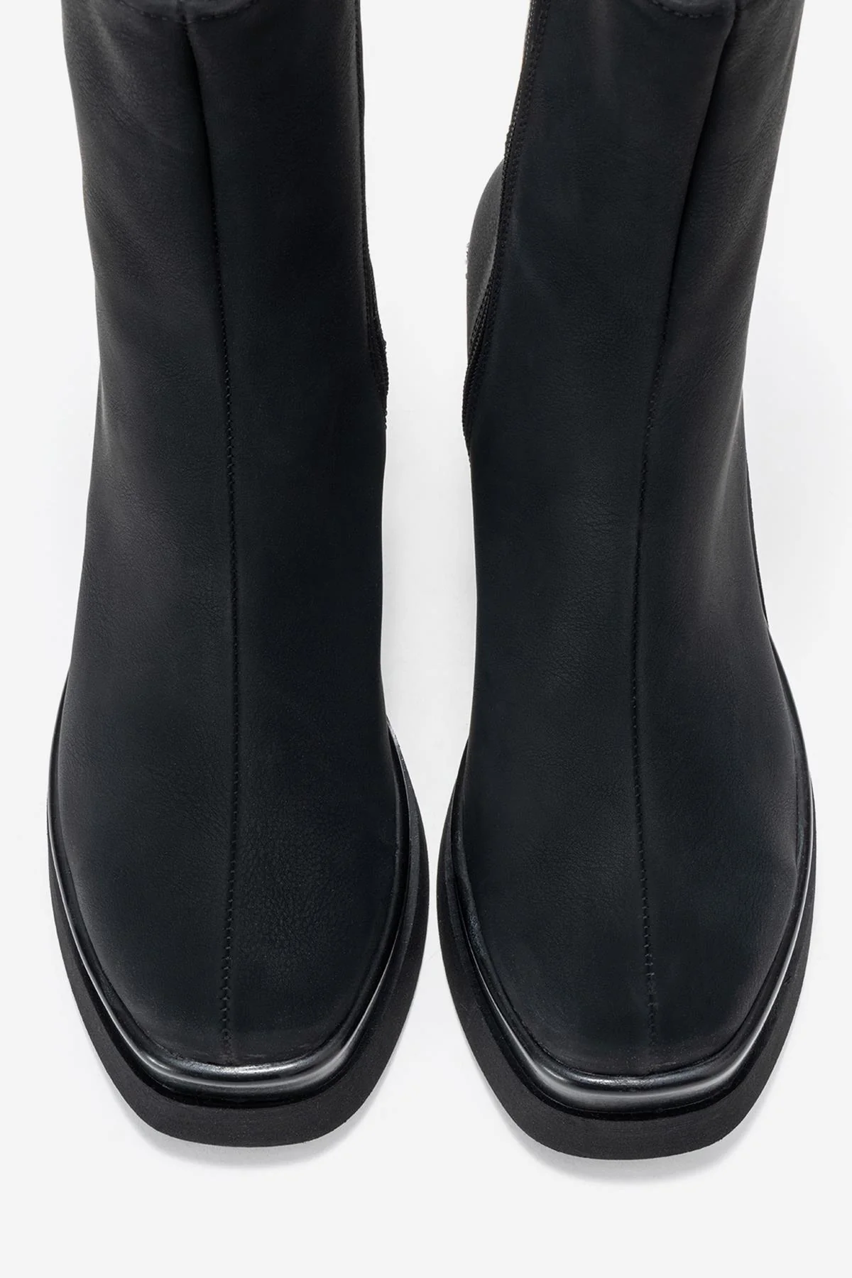 Valen - Black Platform Heel Boot (Women) - Image 2