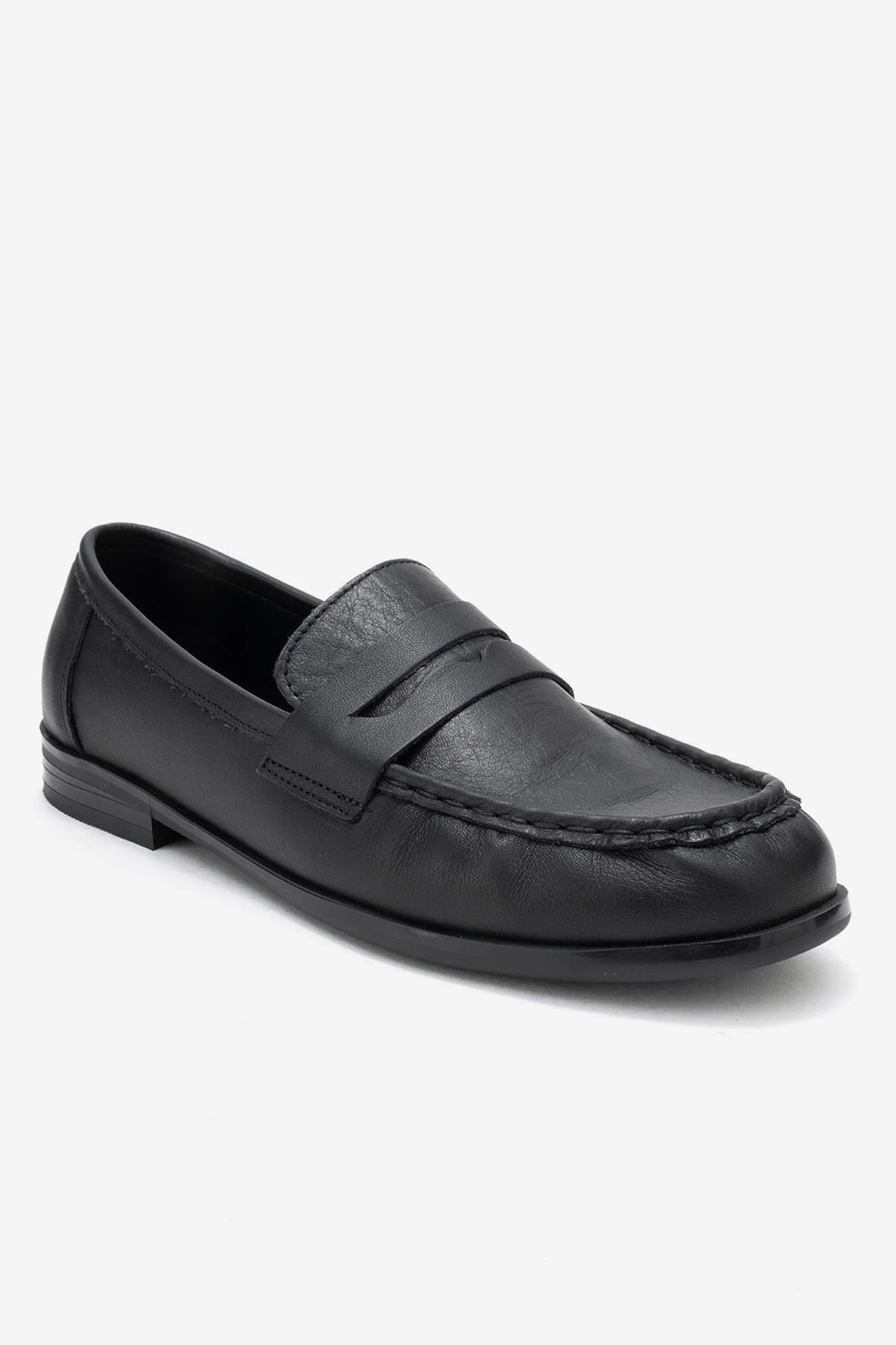 Valia - Black Genuine Leather Loafer (Women) - Image 3