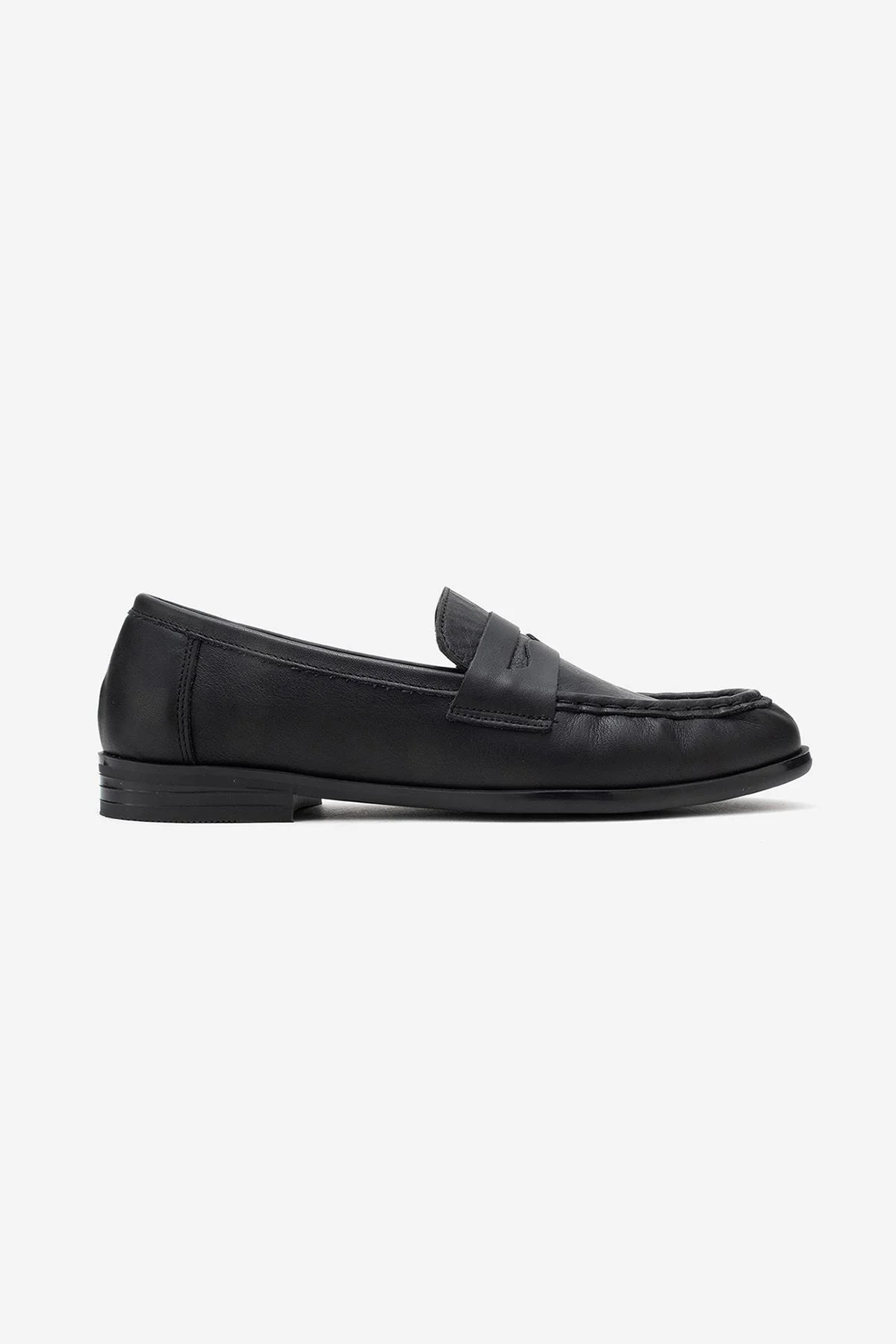 Valia - Black Genuine Leather Loafer (Women) - Image 6