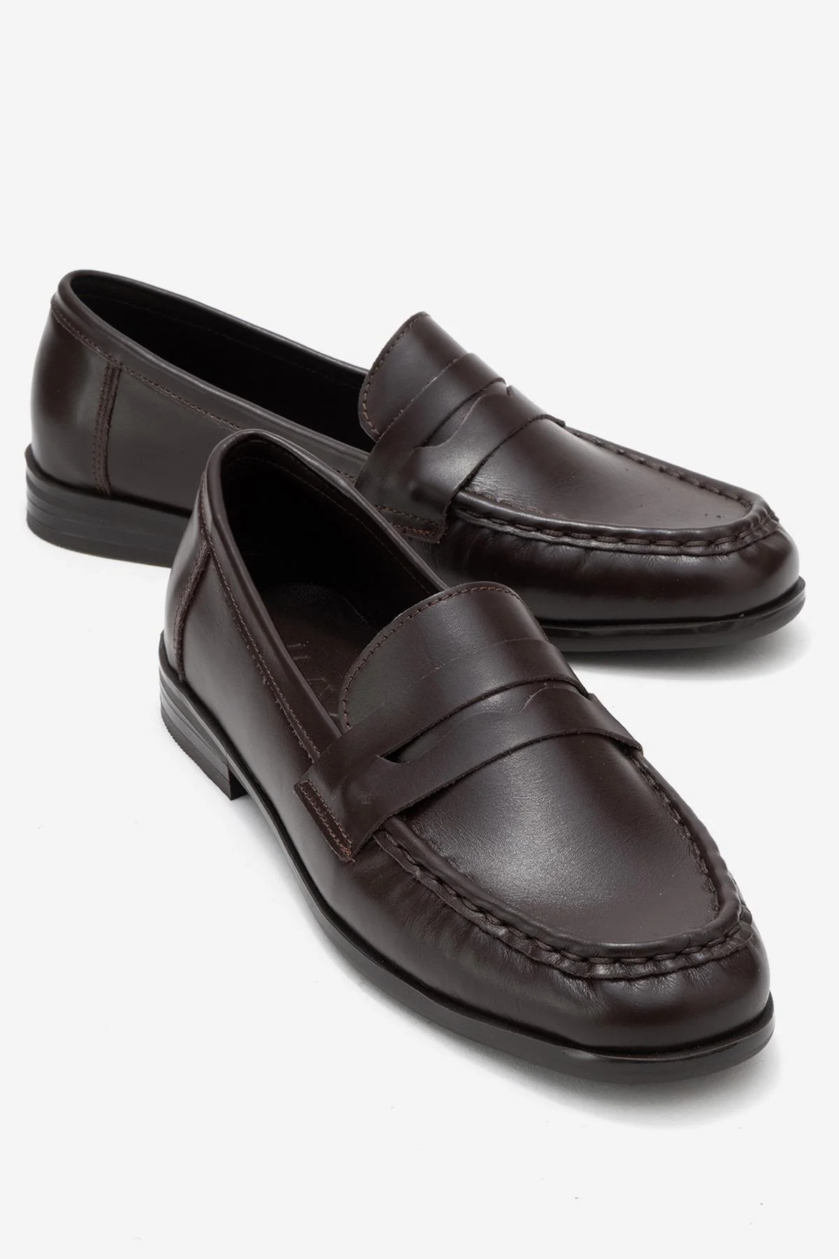 Valia - Brown Genuine Leather Loafer (Women)