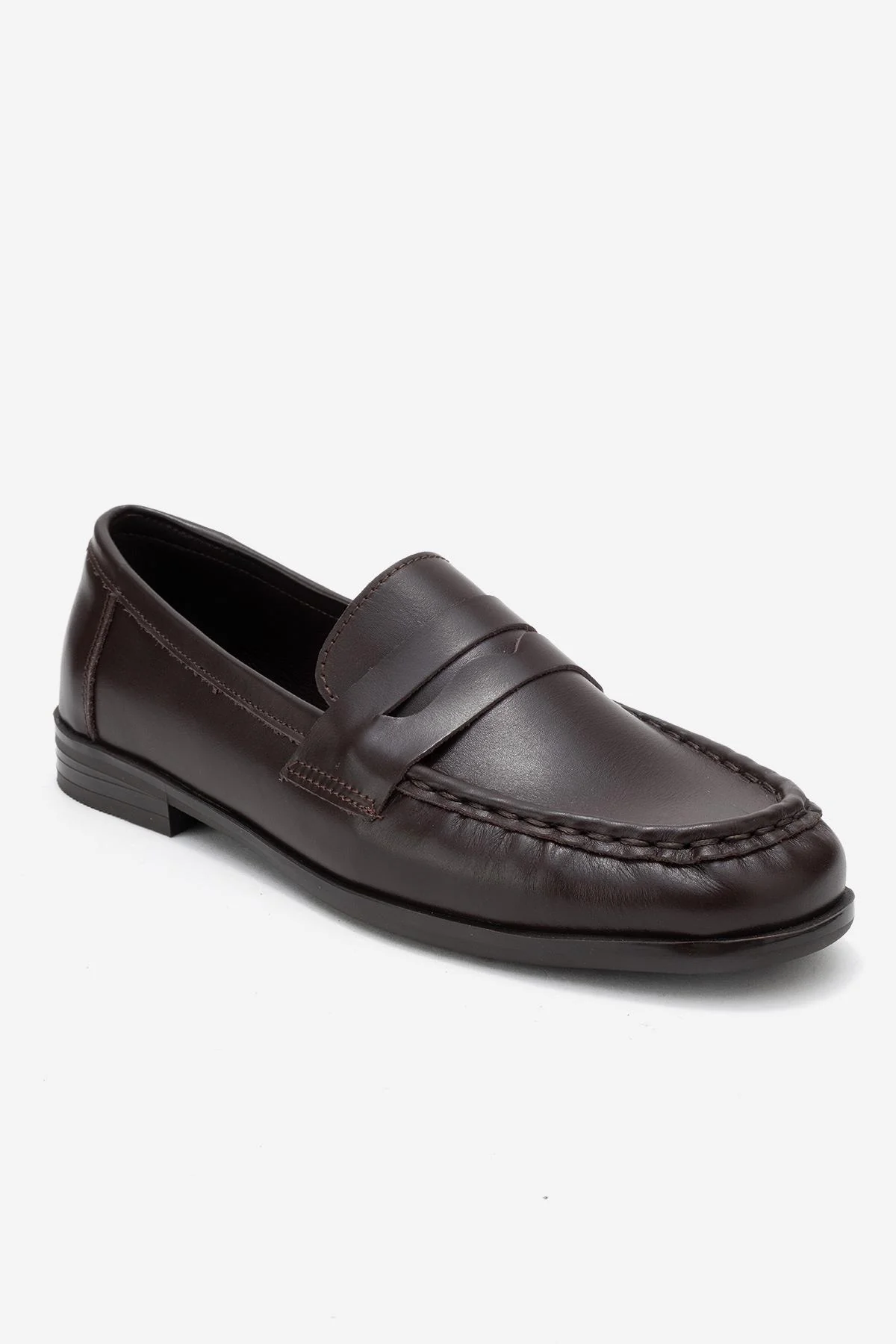 Valia - Brown Genuine Leather Loafer (Women) - Image 3